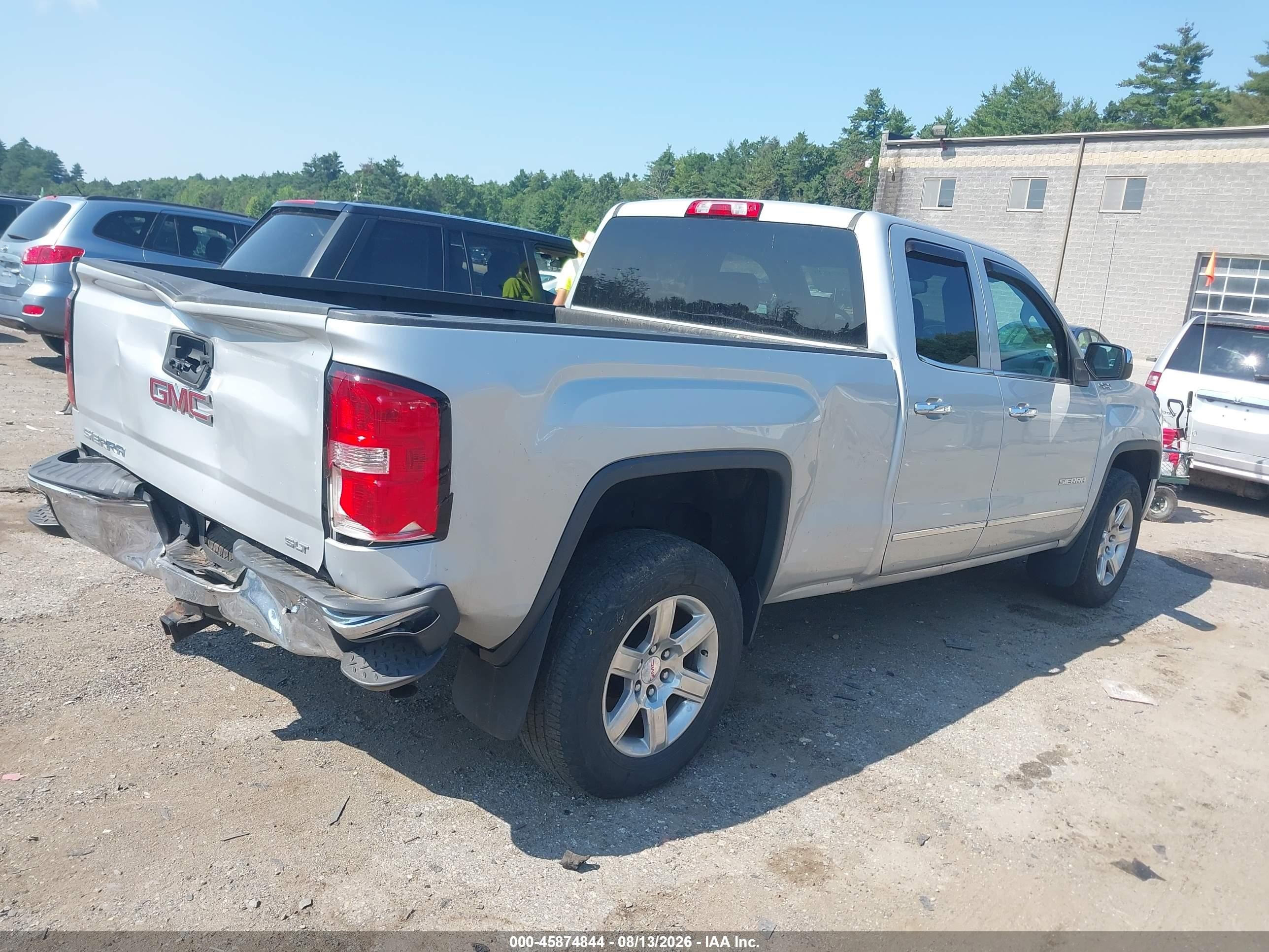 2015 Gmc Sierra 1500 Slt Серебряный vin: 1GTV2VEC0FZ407952