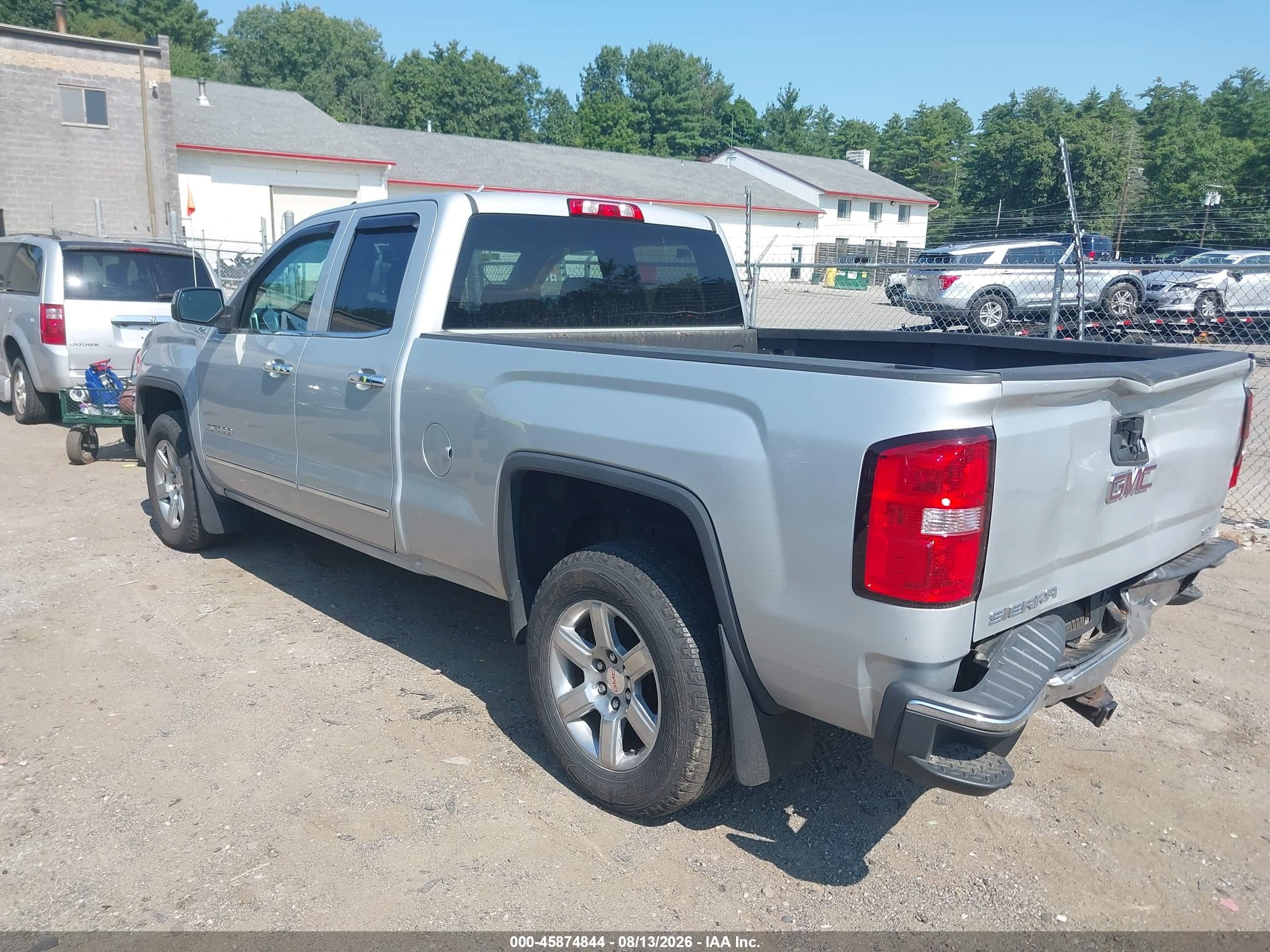 2015 Gmc Sierra 1500 Slt Серебряный vin: 1GTV2VEC0FZ407952