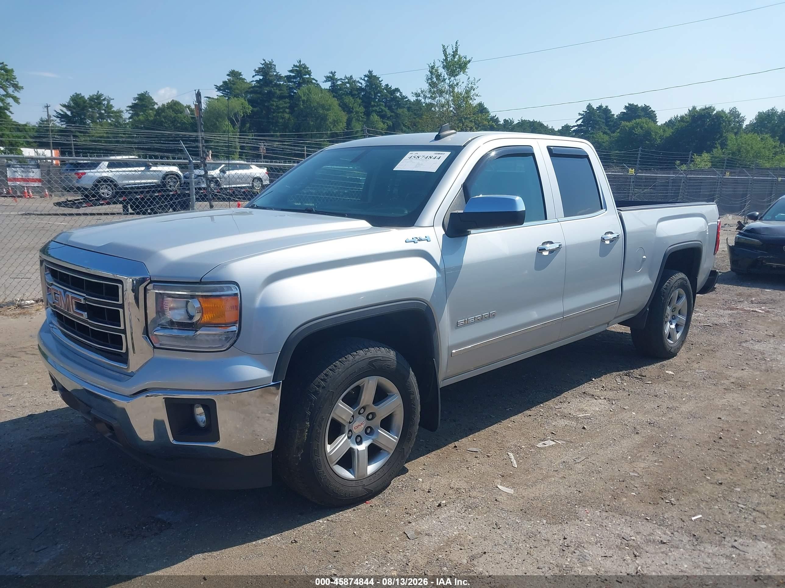 2015 Gmc Sierra 1500 Slt Серебряный vin: 1GTV2VEC0FZ407952