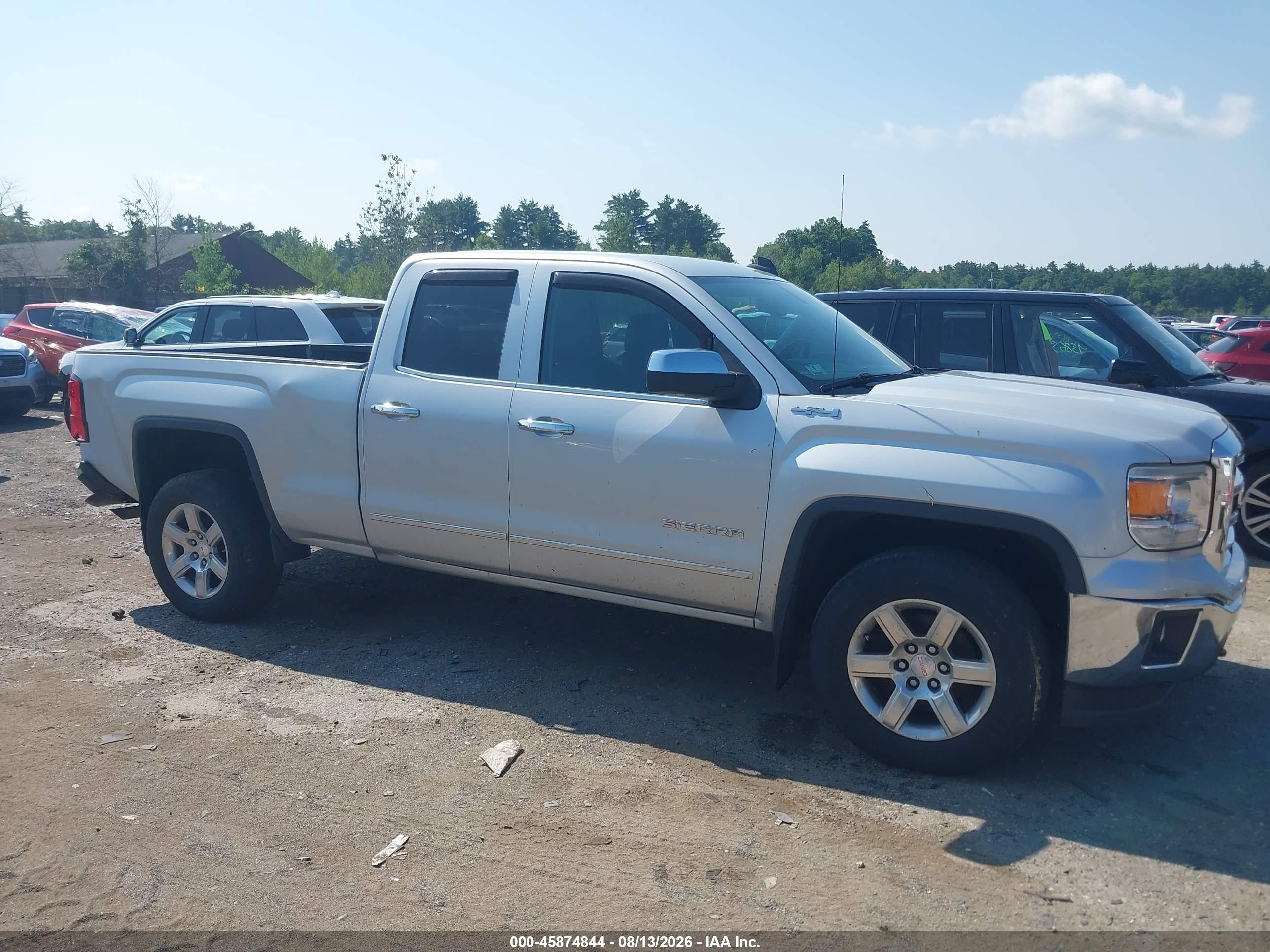 2015 Gmc Sierra 1500 Slt Серебряный vin: 1GTV2VEC0FZ407952