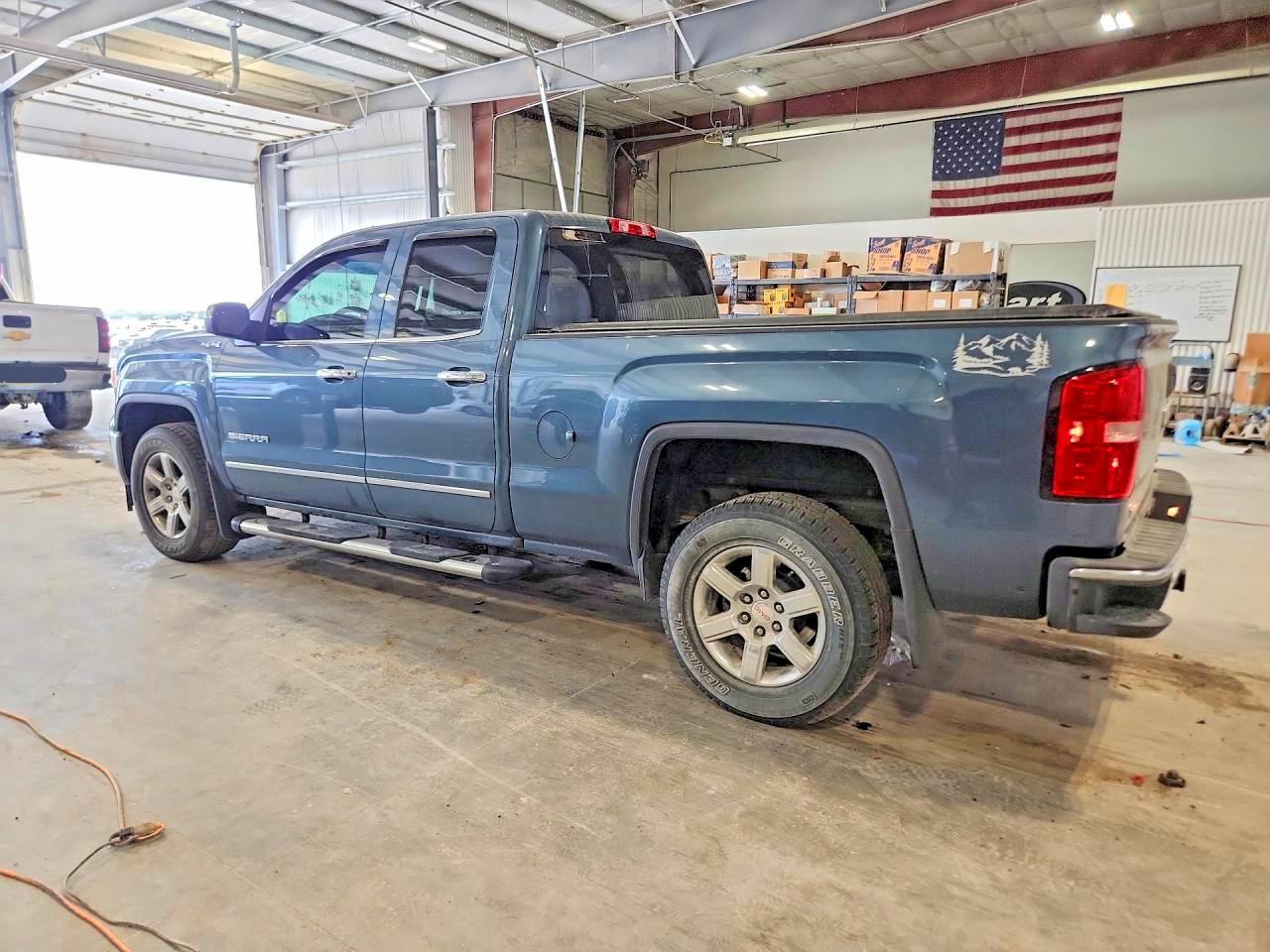 2014 Gmc Sierra K1500 Slt Blue vin: 1GTV2VEC1EZ250804