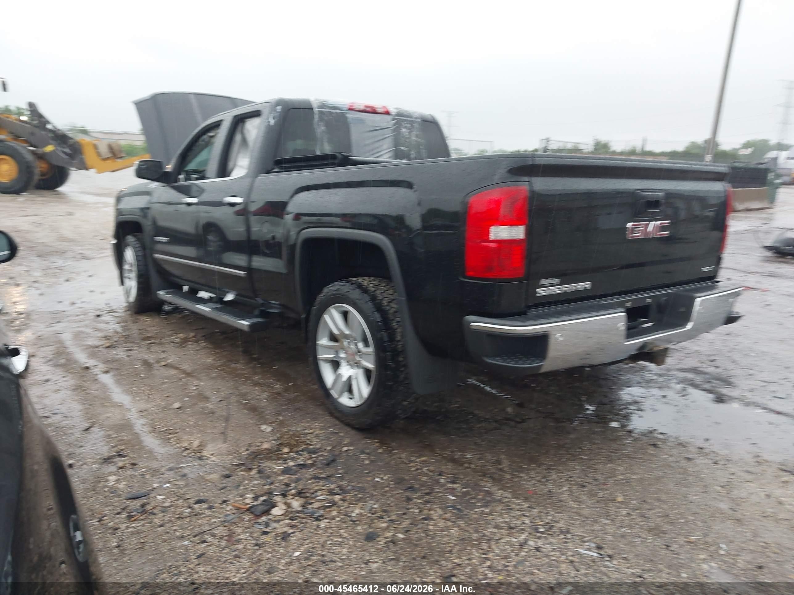 2015 Gmc Sierra 1500 Slt Black vin: 1GTV2VEC1FZ259715
