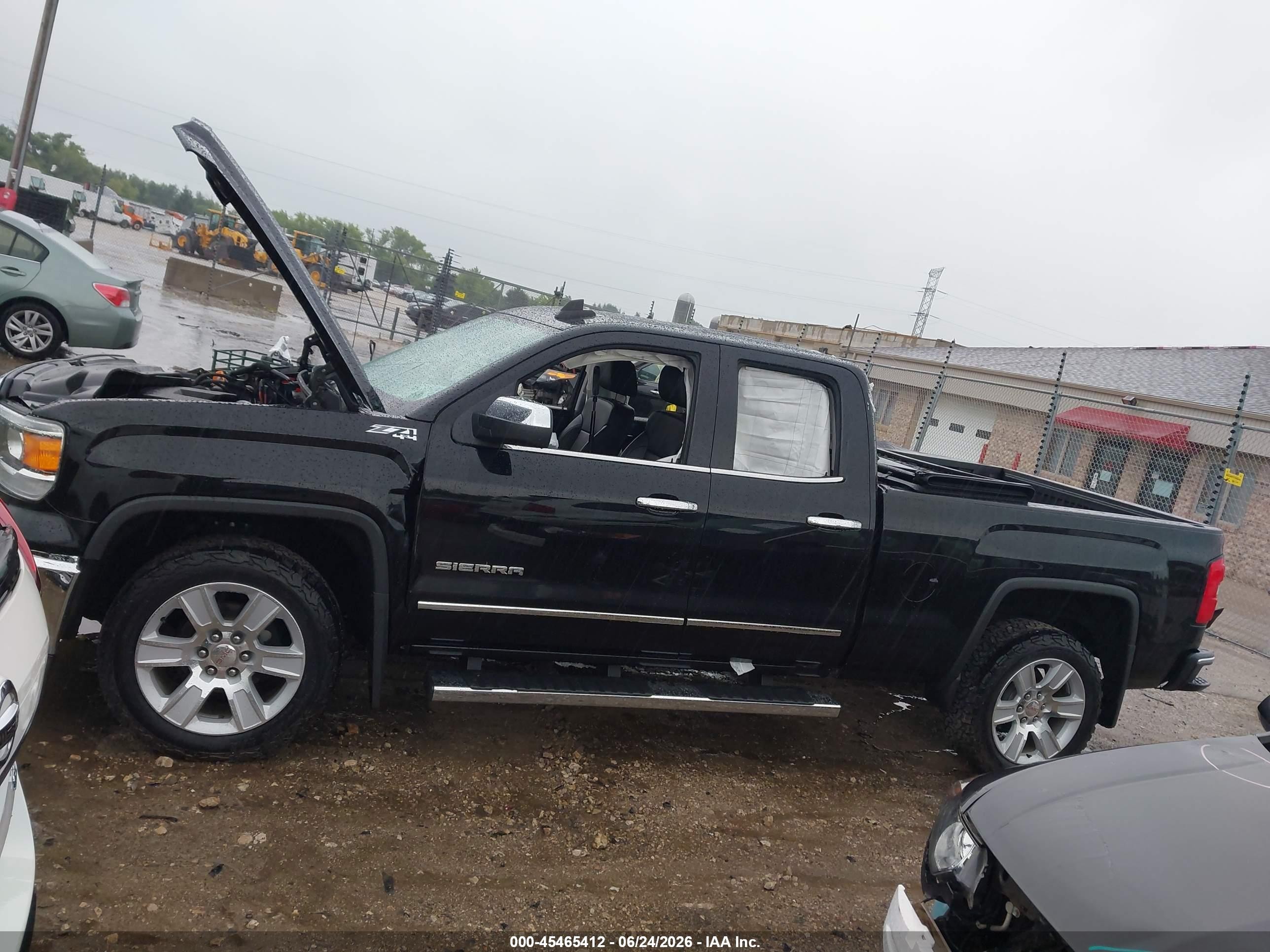 2015 Gmc Sierra 1500 Slt Black vin: 1GTV2VEC1FZ259715