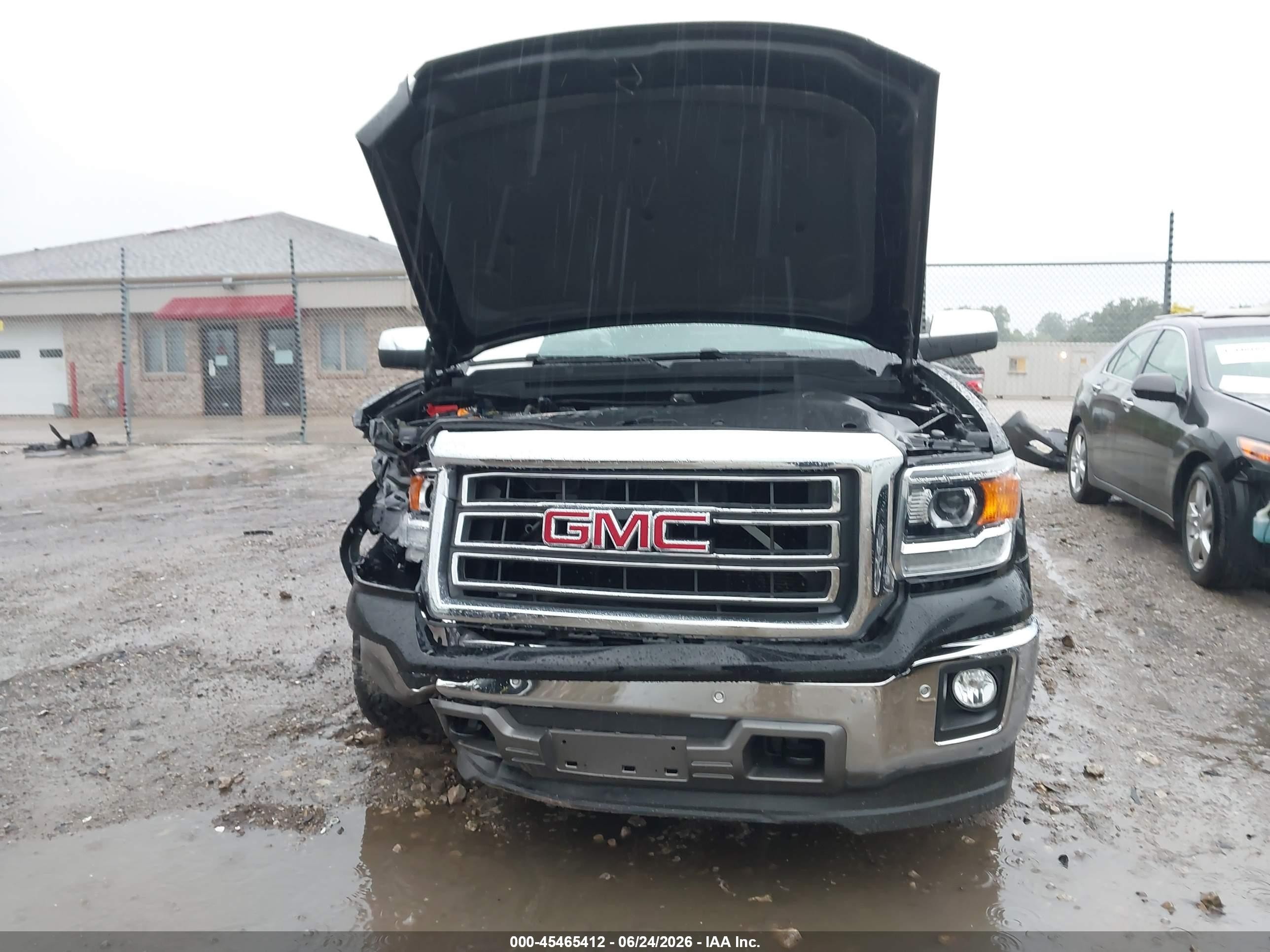 2015 Gmc Sierra 1500 Slt Black vin: 1GTV2VEC1FZ259715