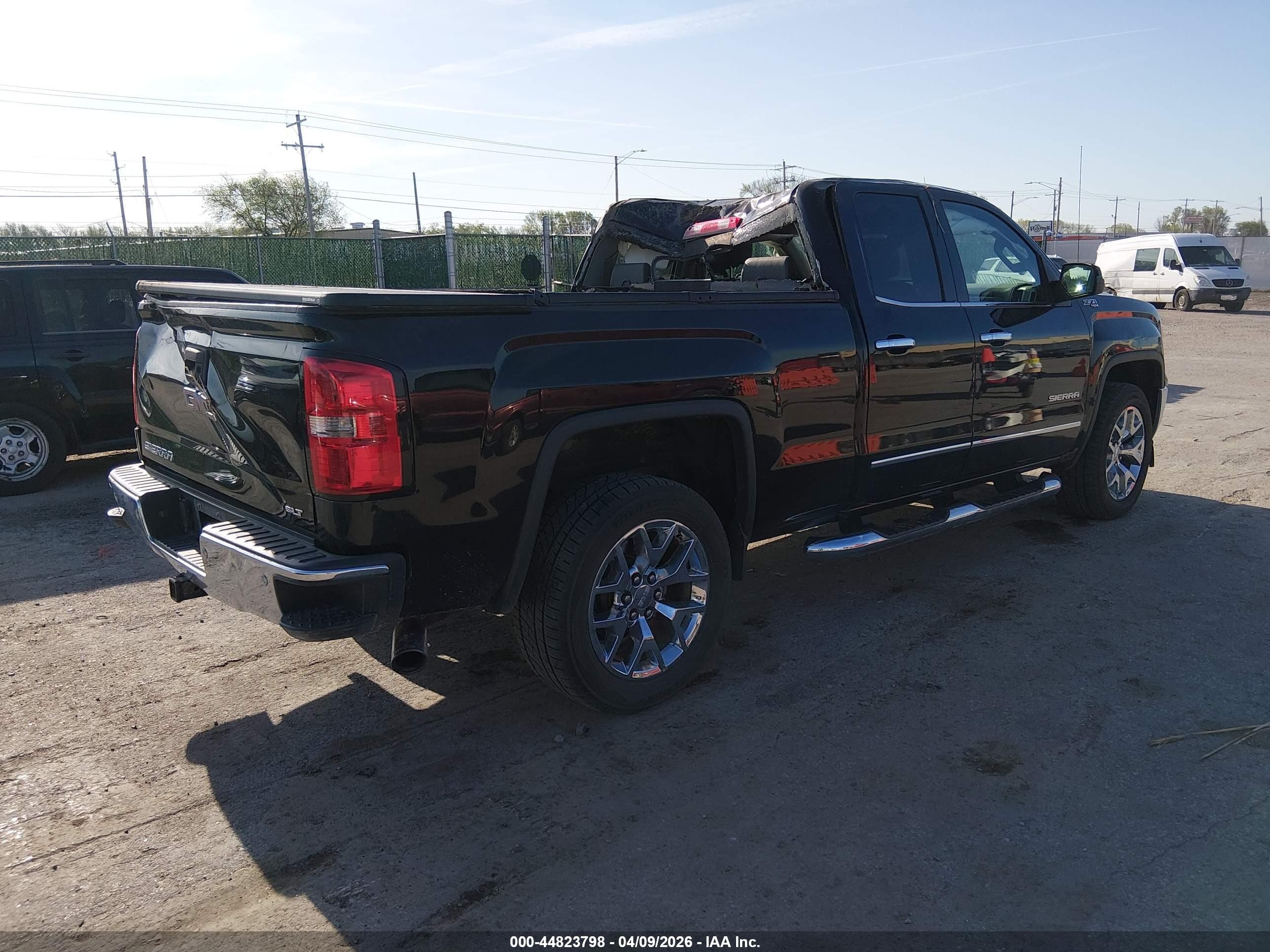 2014 Gmc Sierra 1500 Slt Black vin: 1GTV2VEC2EZ137816
