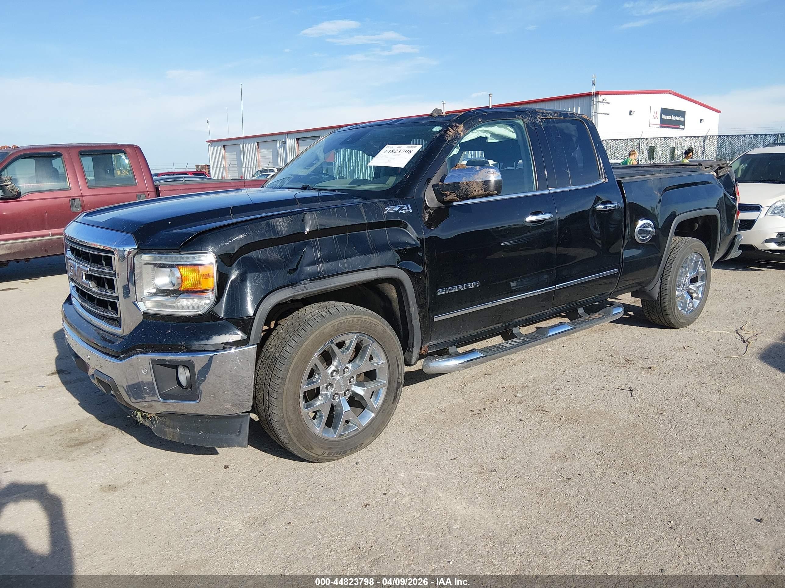 2014 Gmc Sierra 1500 Slt Black vin: 1GTV2VEC2EZ137816