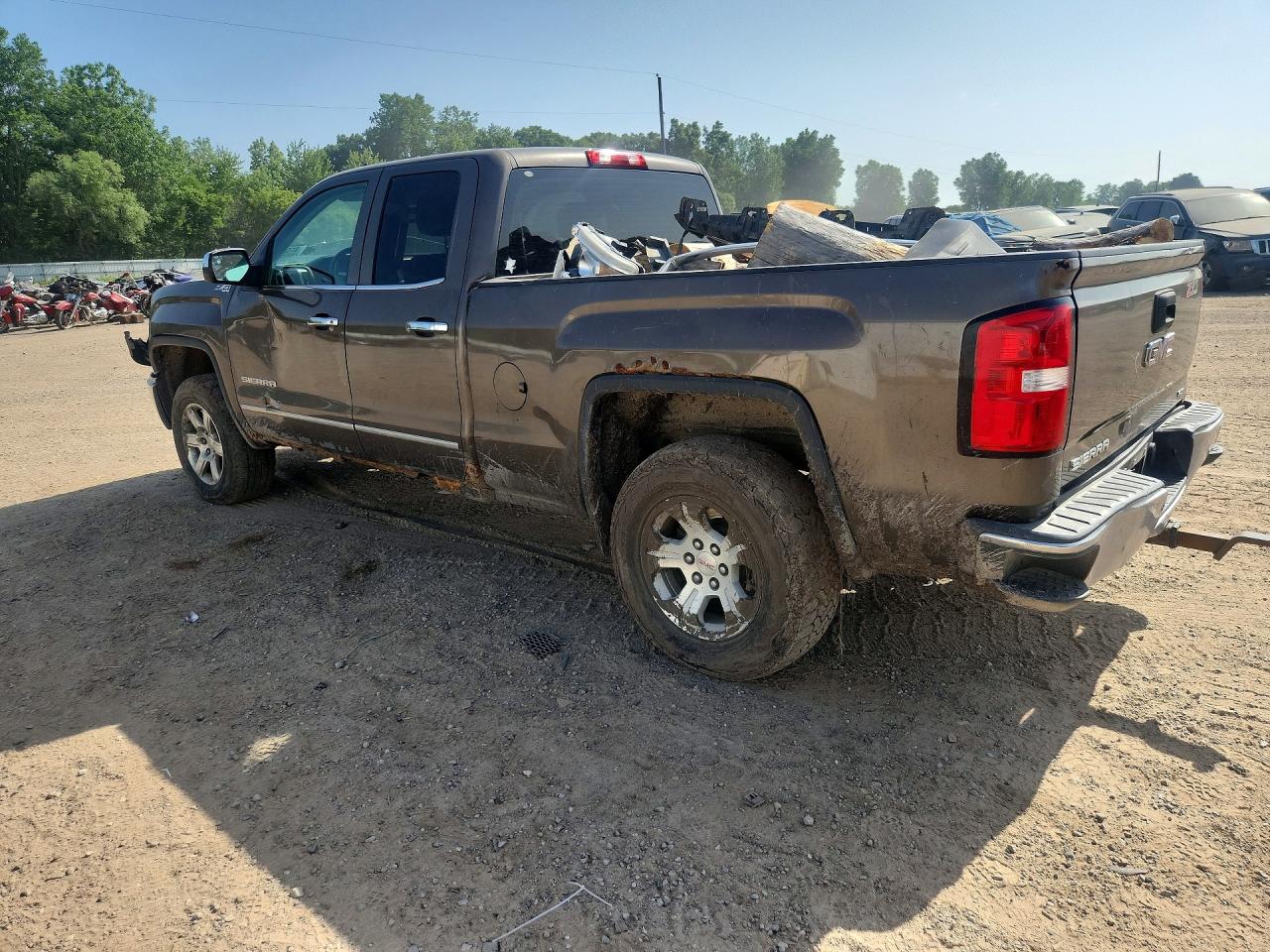 2014 Gmc Sierra K1500 Slt Gray vin: 1GTV2VEC2EZ255459