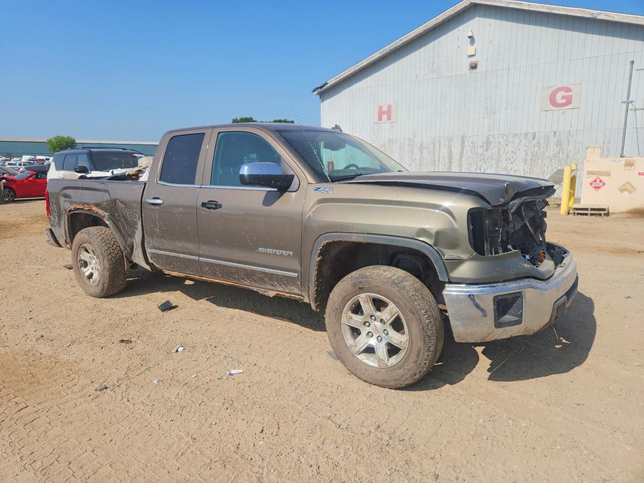 2014 Gmc Sierra K1500 Slt Gray vin: 1GTV2VEC2EZ255459