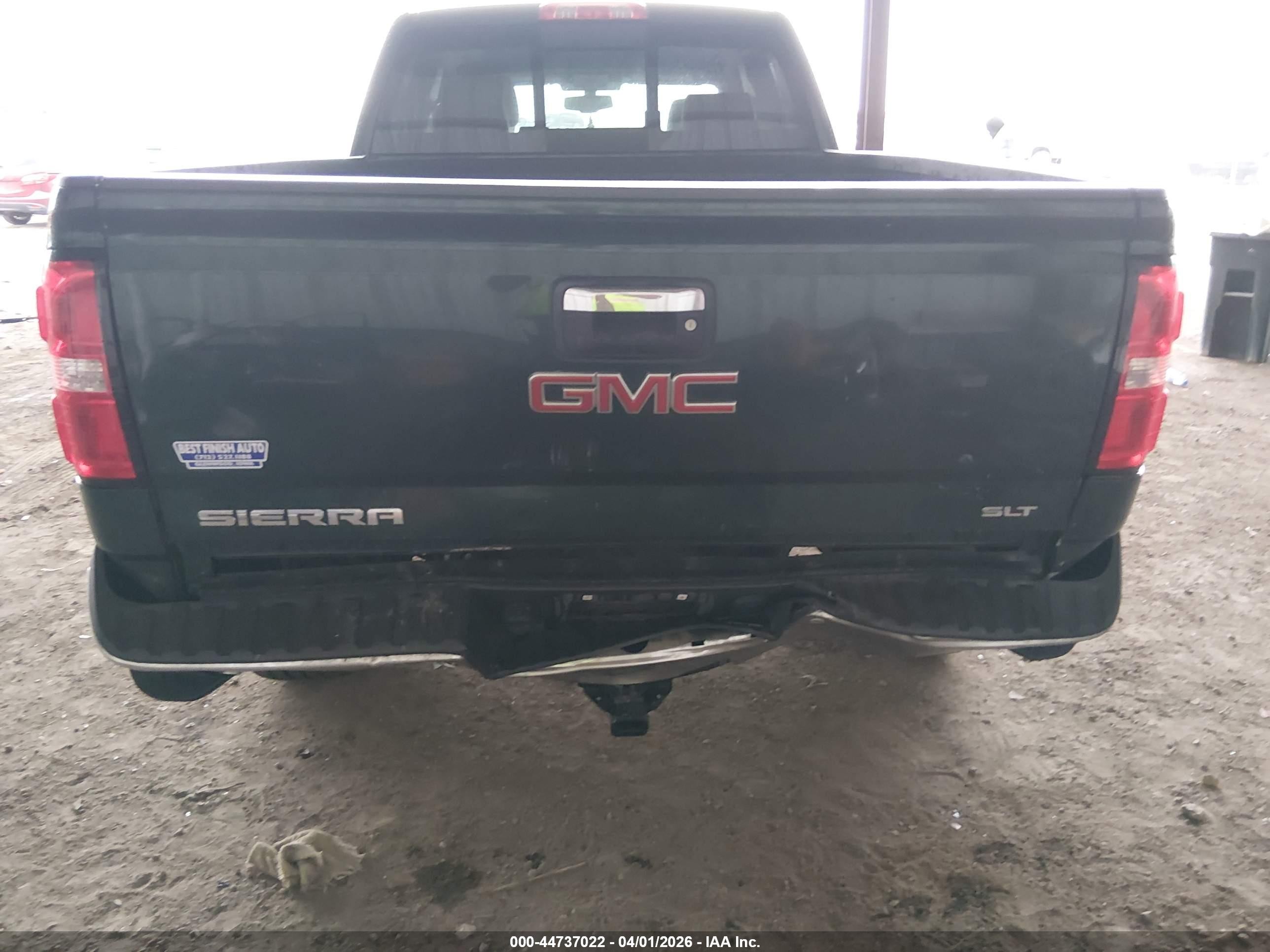 2014 Gmc Sierra 1500 Slt Green vin: 1GTV2VEC2EZ312579