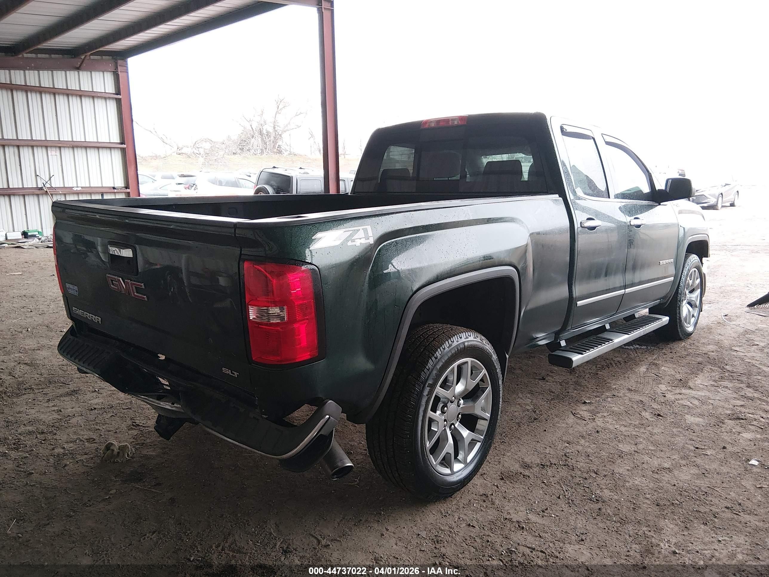2014 Gmc Sierra 1500 Slt Green vin: 1GTV2VEC2EZ312579