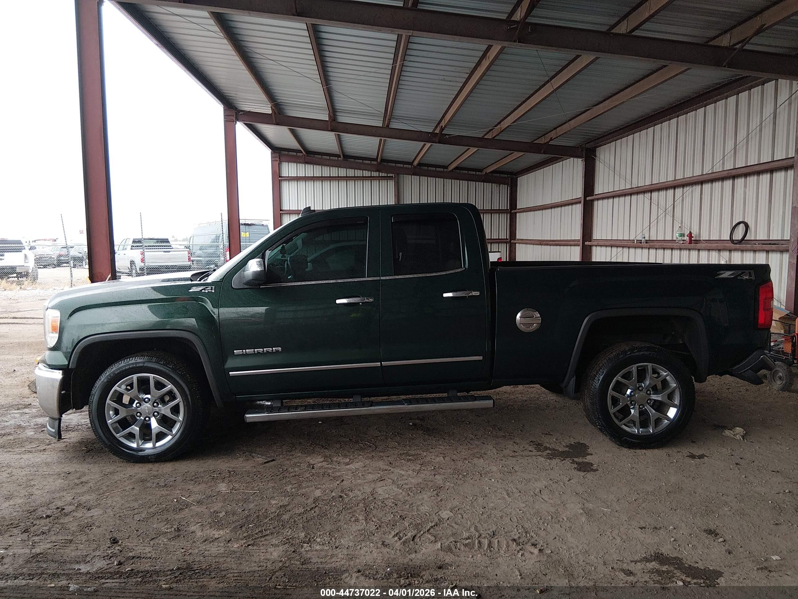 2014 Gmc Sierra 1500 Slt Green vin: 1GTV2VEC2EZ312579
