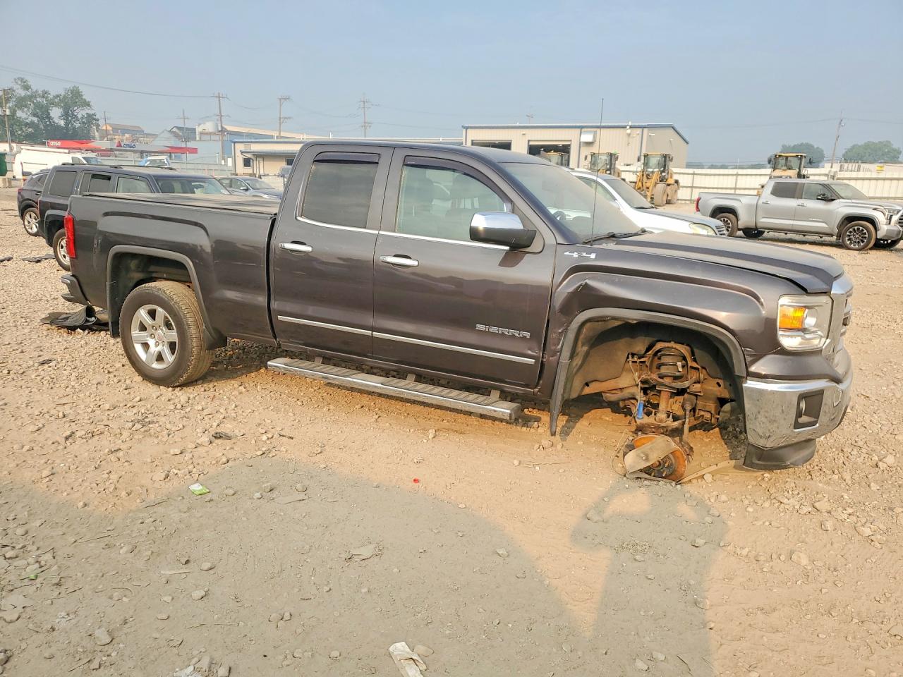 2014 Gmc Sierra K1500 Slt Gray vin: 1GTV2VEC4EZ377465