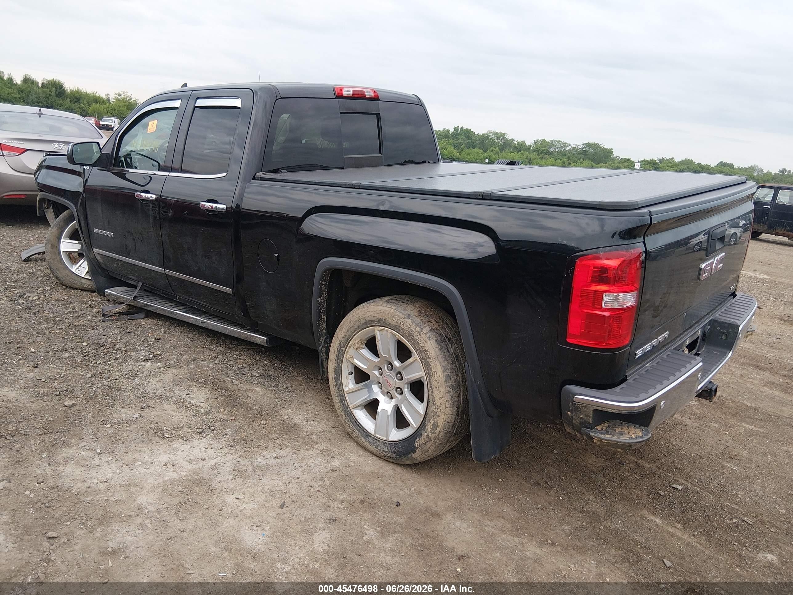 2015 Gmc Sierra 1500 Slt Black vin: 1GTV2VEC4FZ321365