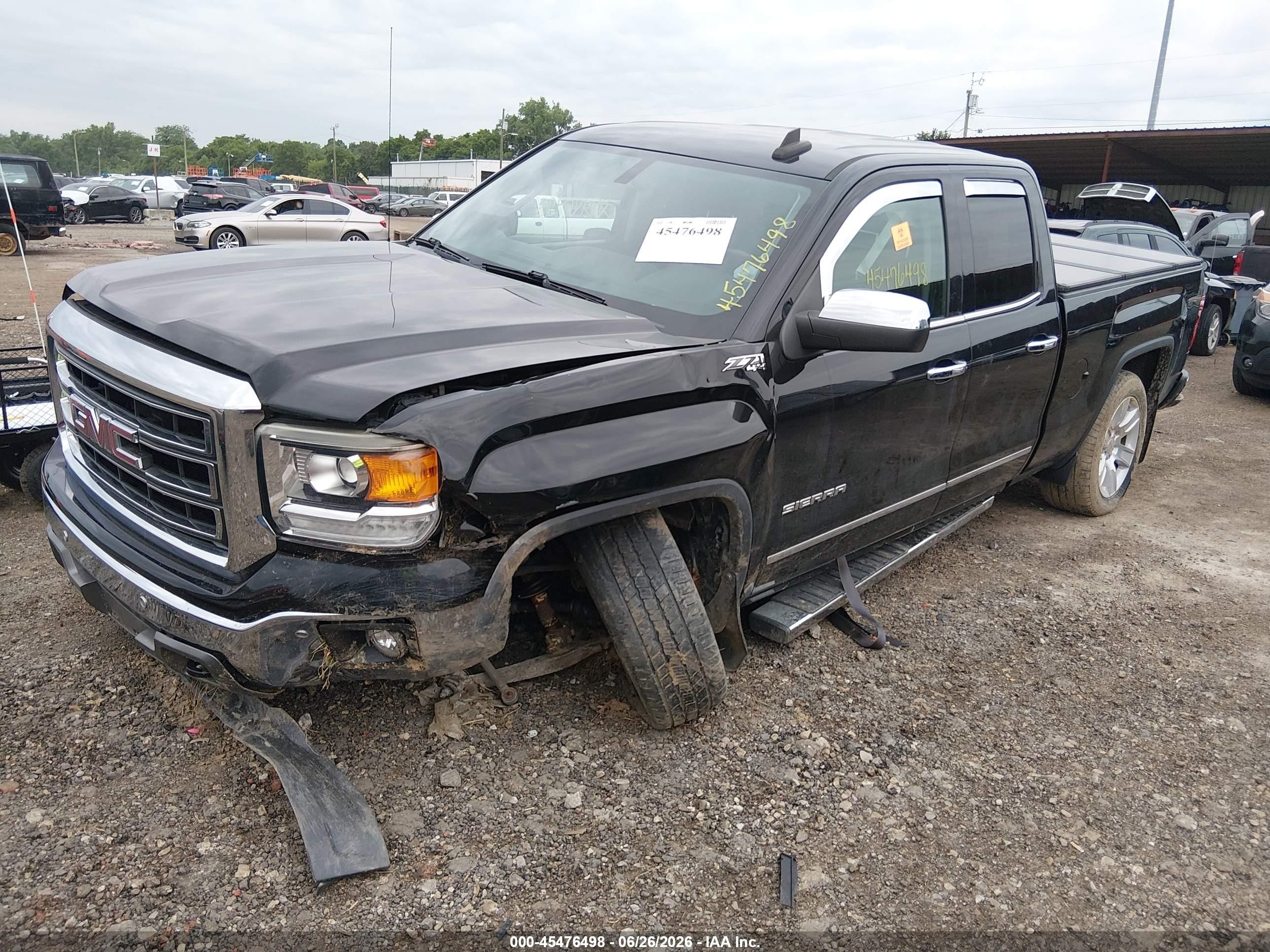 2015 Gmc Sierra 1500 Slt Black vin: 1GTV2VEC4FZ321365