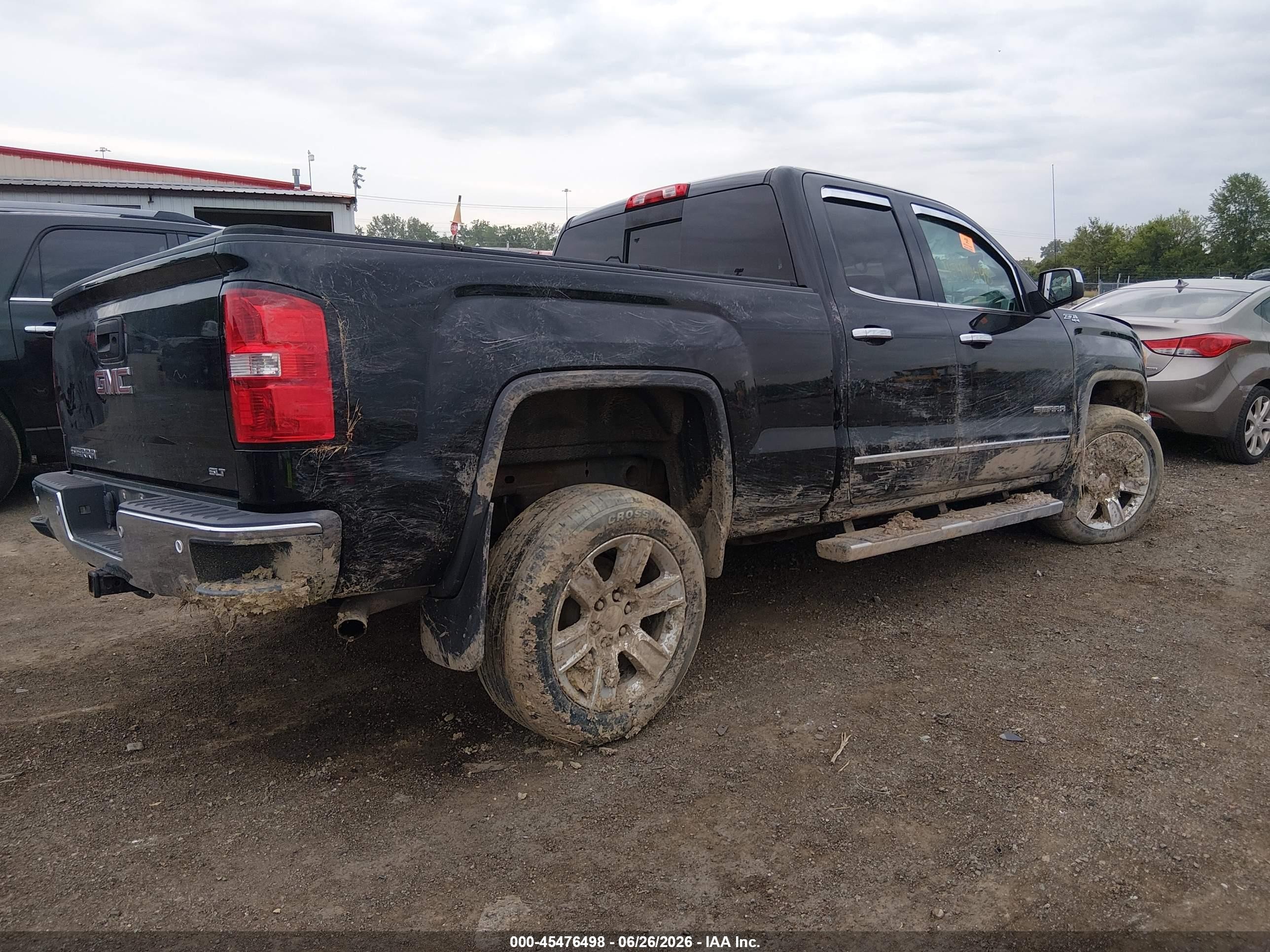 2015 Gmc Sierra 1500 Slt Black vin: 1GTV2VEC4FZ321365