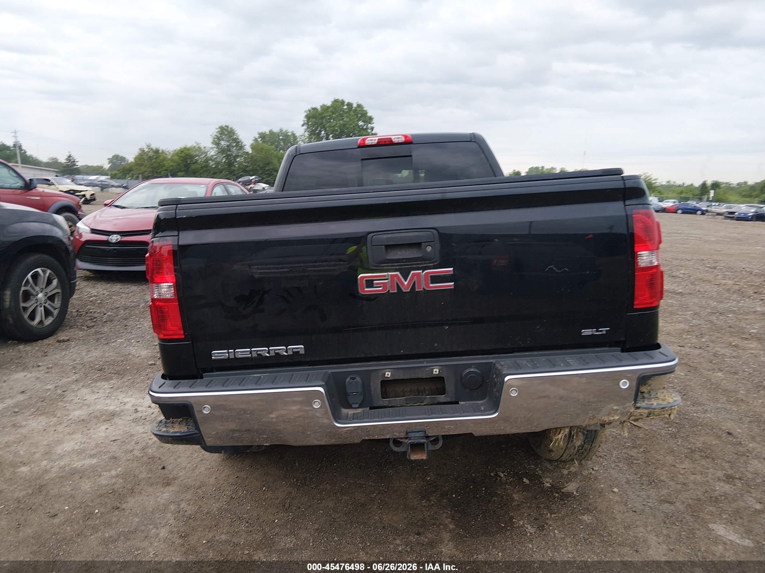 2015 Gmc Sierra 1500 Slt Black vin: 1GTV2VEC4FZ321365