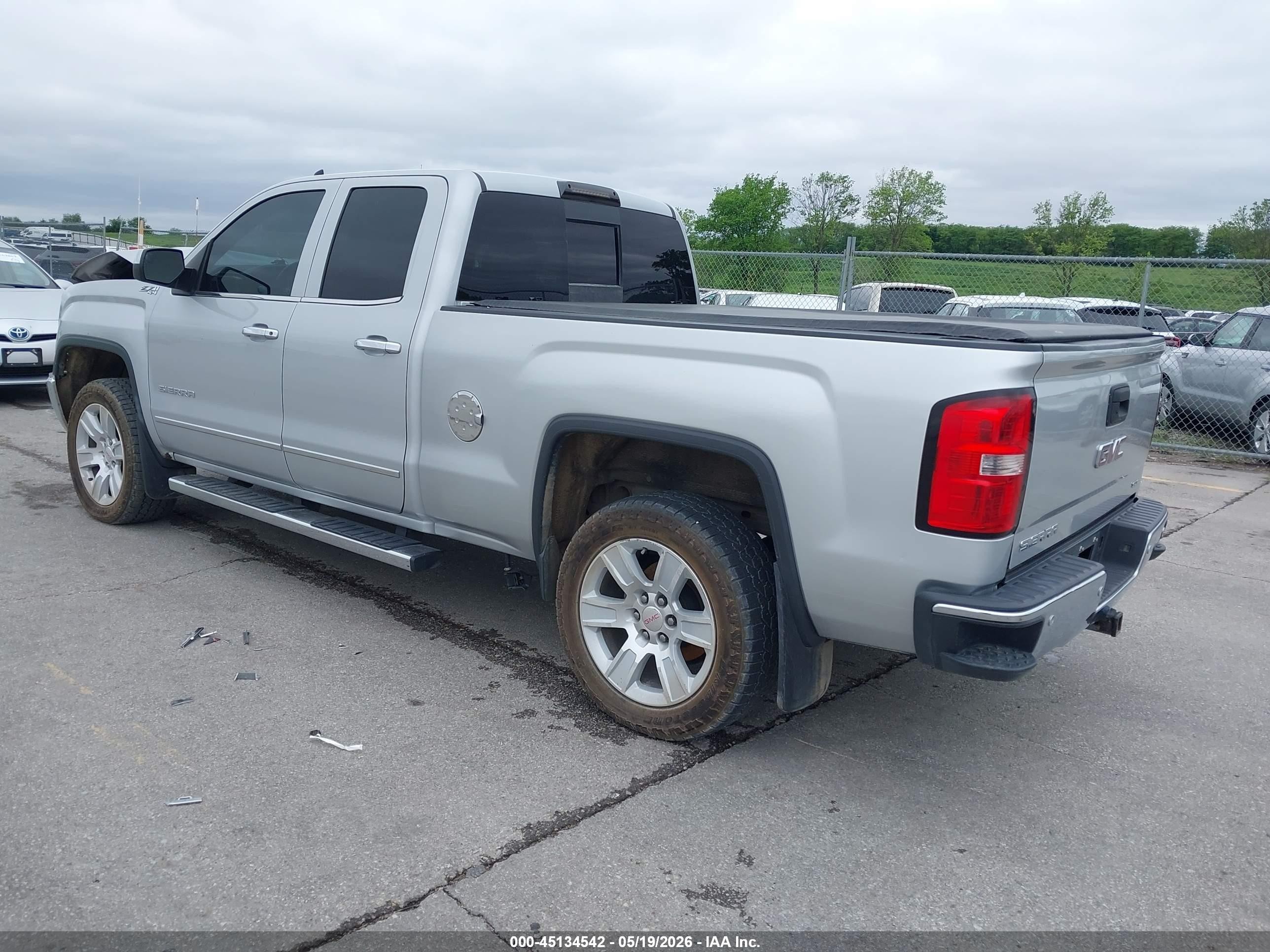 2015 Gmc Sierra 1500 Slt Silver vin: 1GTV2VEC4FZ351420