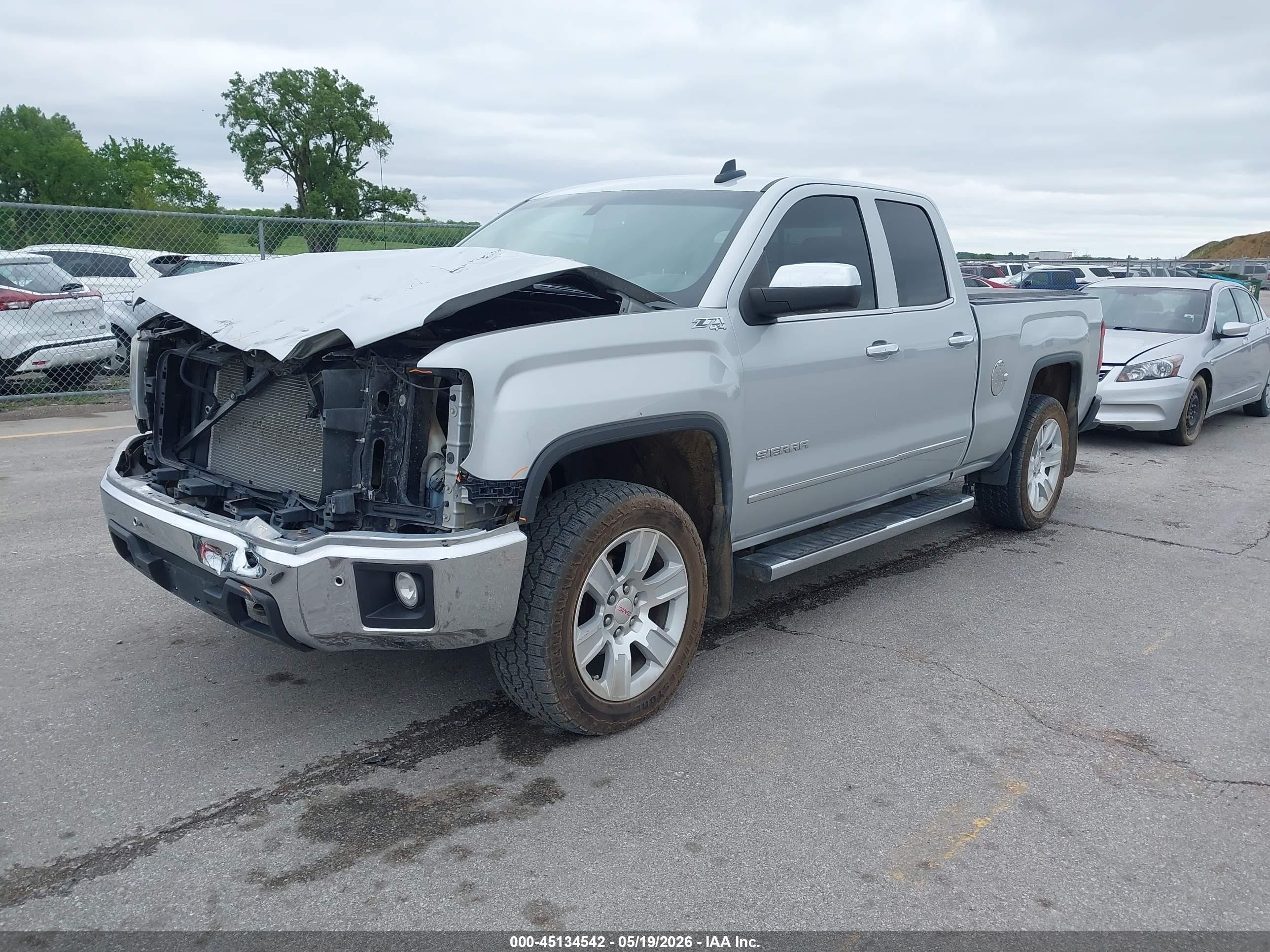2015 Gmc Sierra 1500 Slt Silver vin: 1GTV2VEC4FZ351420