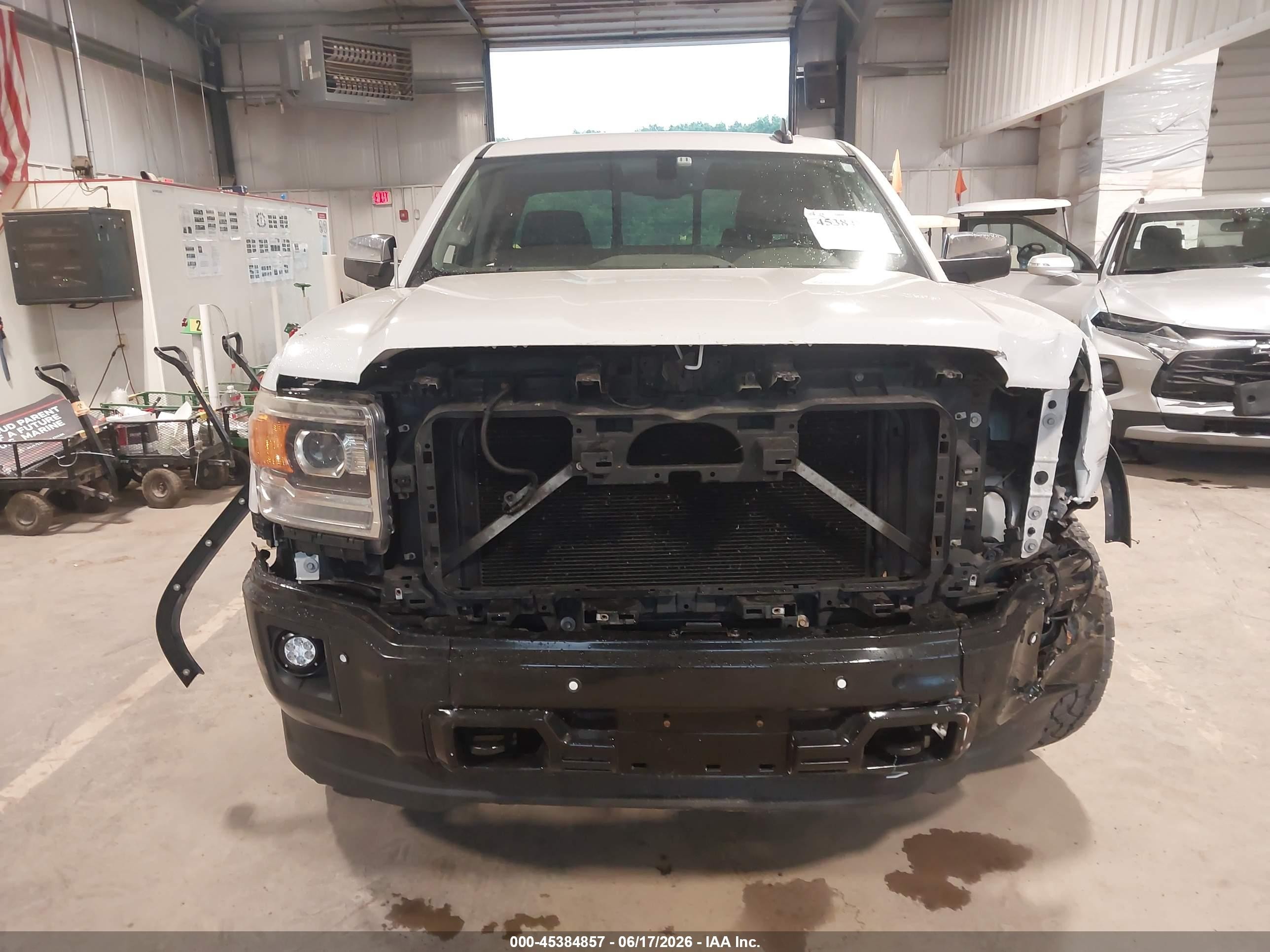 2015 Gmc Sierra 1500 Slt White vin: 1GTV2VEC4FZ356200