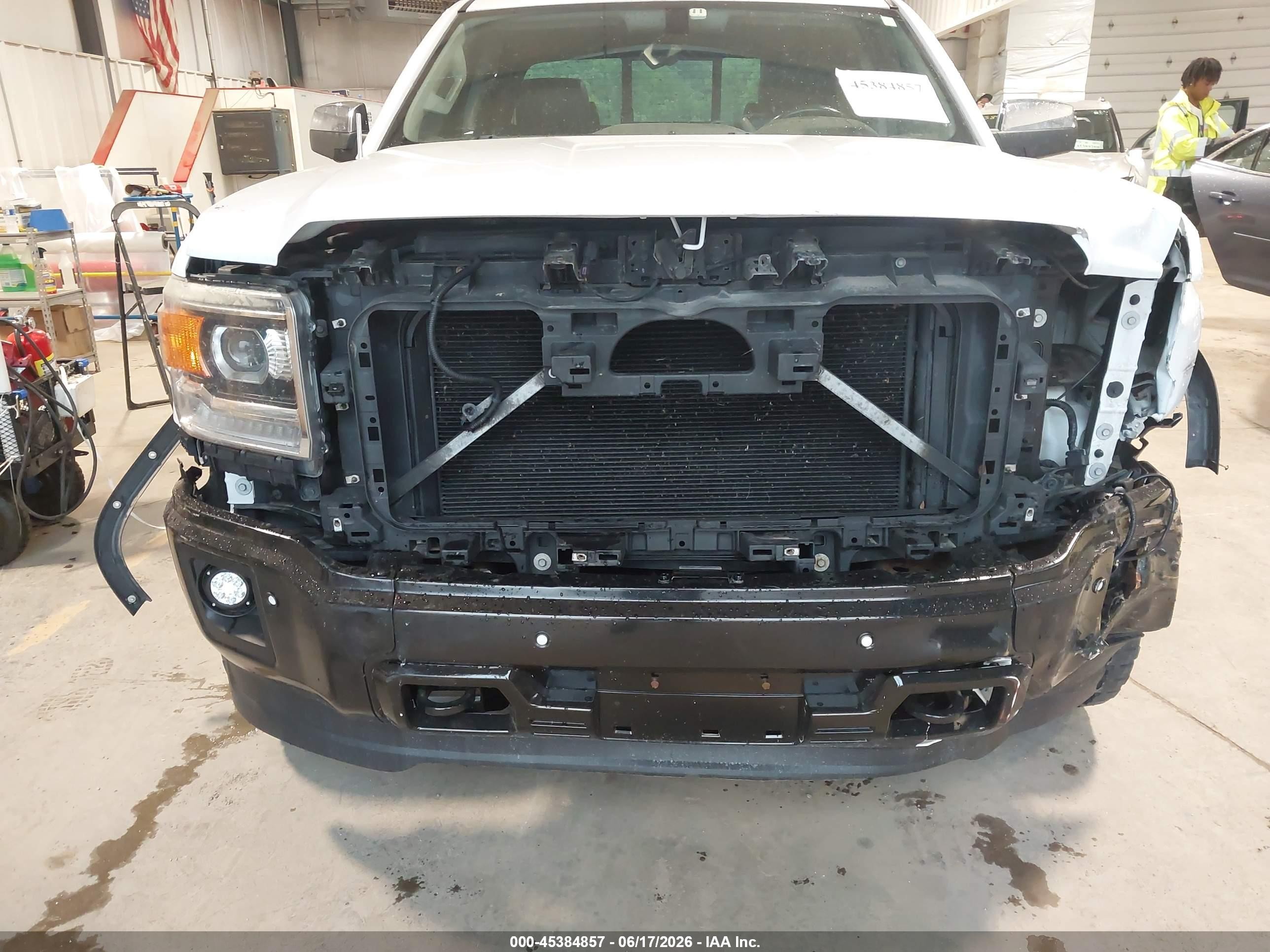 2015 Gmc Sierra 1500 Slt White vin: 1GTV2VEC4FZ356200