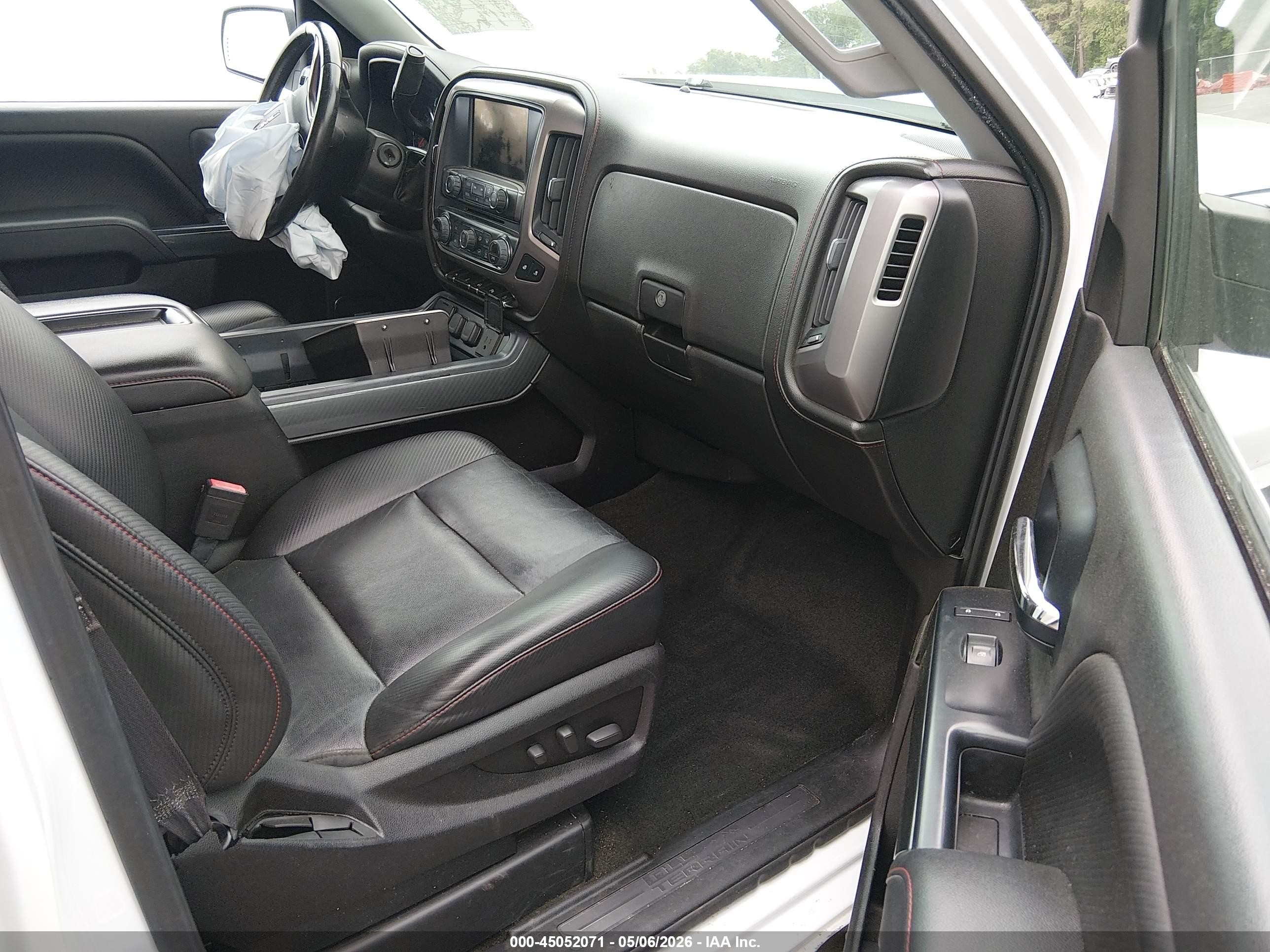 2014 Gmc Sierra 1500 Slt White vin: 1GTV2VEC5EZ127216