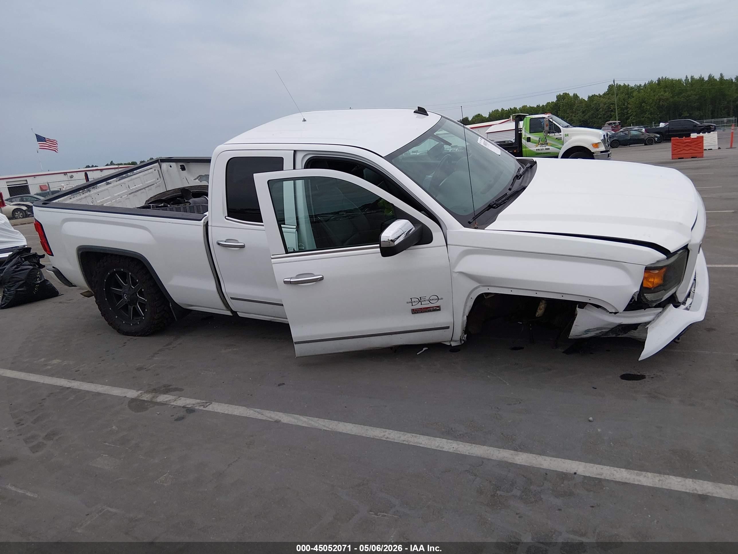 2014 Gmc Sierra 1500 Slt White vin: 1GTV2VEC5EZ127216