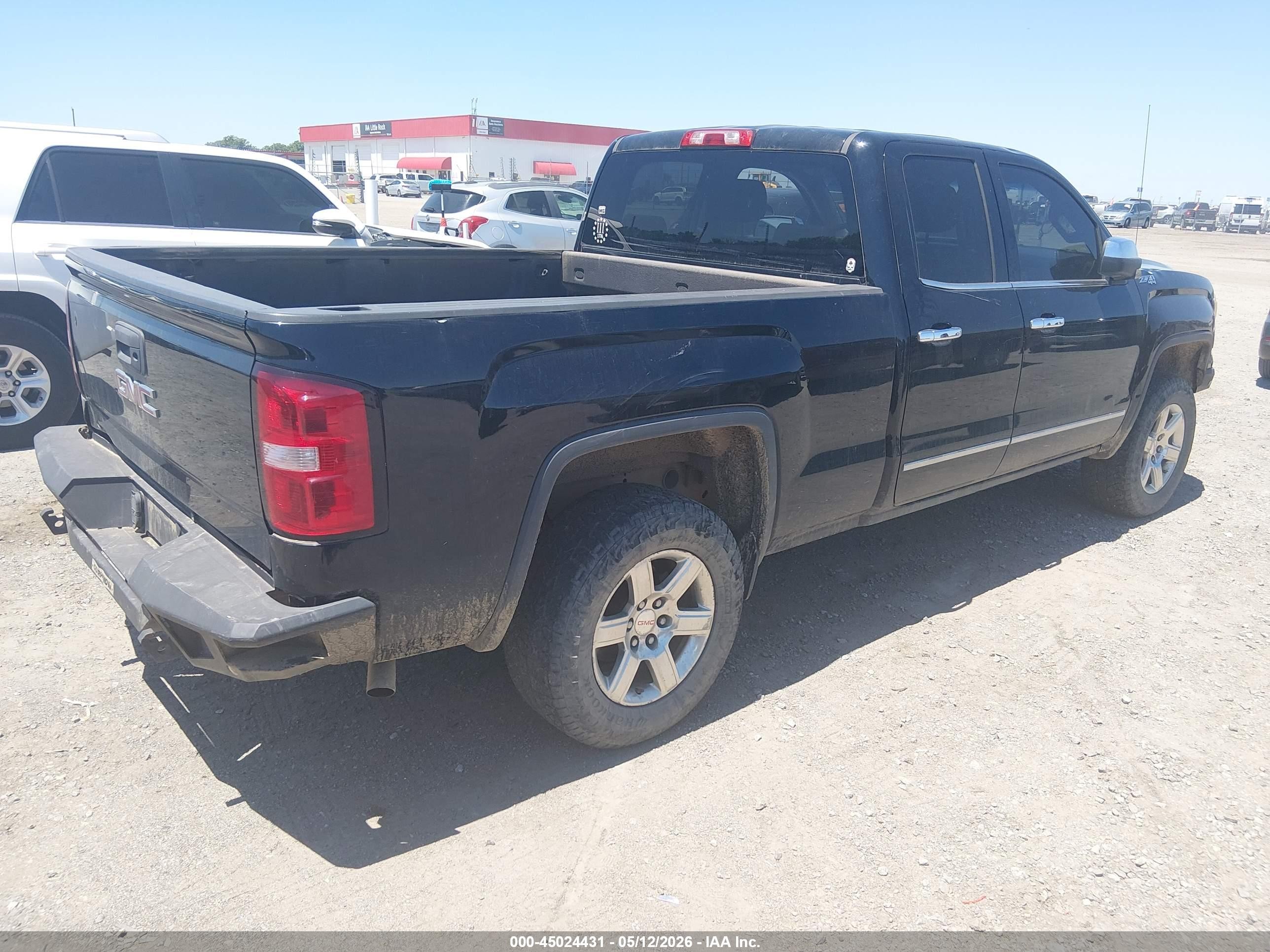 2014 Gmc Sierra 1500 Slt Black vin: 1GTV2VEC5EZ230300