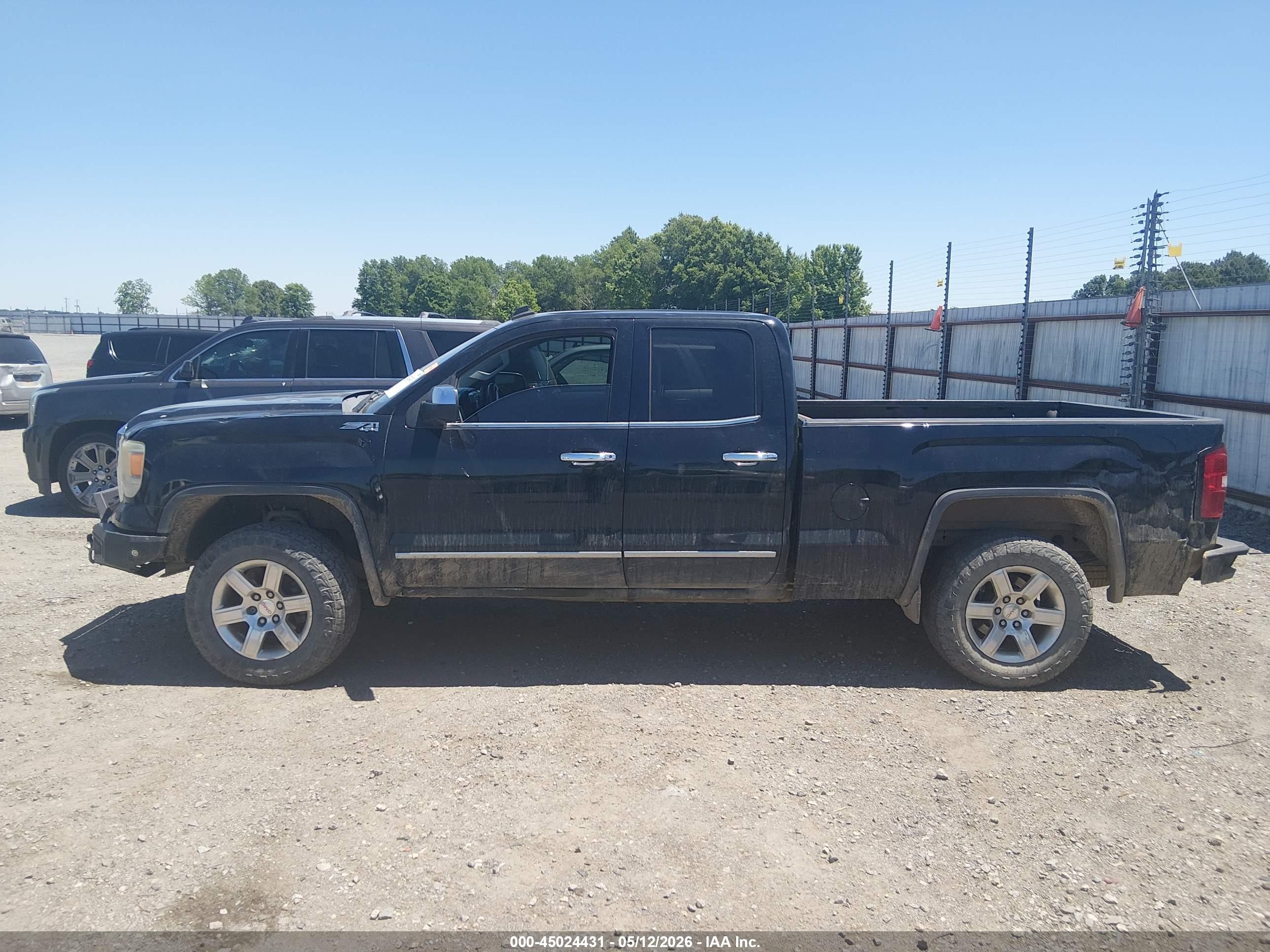 2014 Gmc Sierra 1500 Slt Black vin: 1GTV2VEC5EZ230300