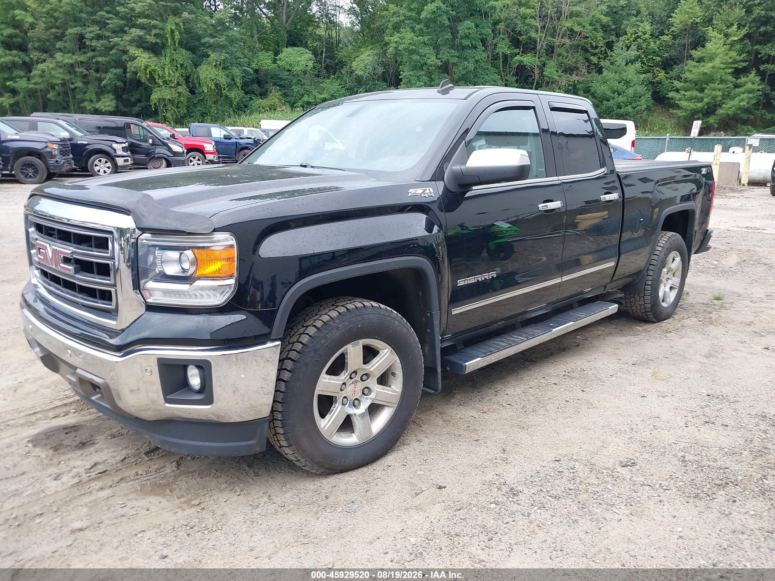 2014 Gmc Sierra 1500 Slt Черный vin: 1GTV2VEC5EZ270182