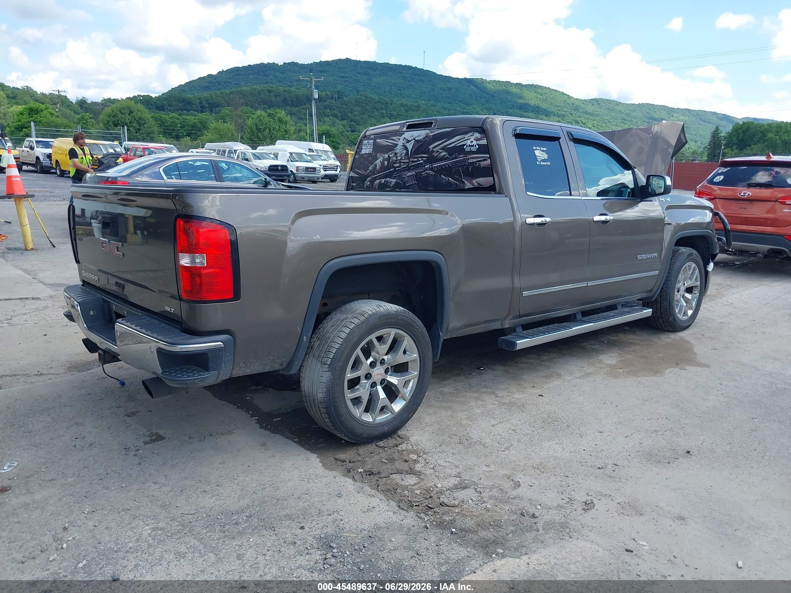 2014 Gmc Sierra 1500 Slt Brown vin: 1GTV2VEC5EZ381573