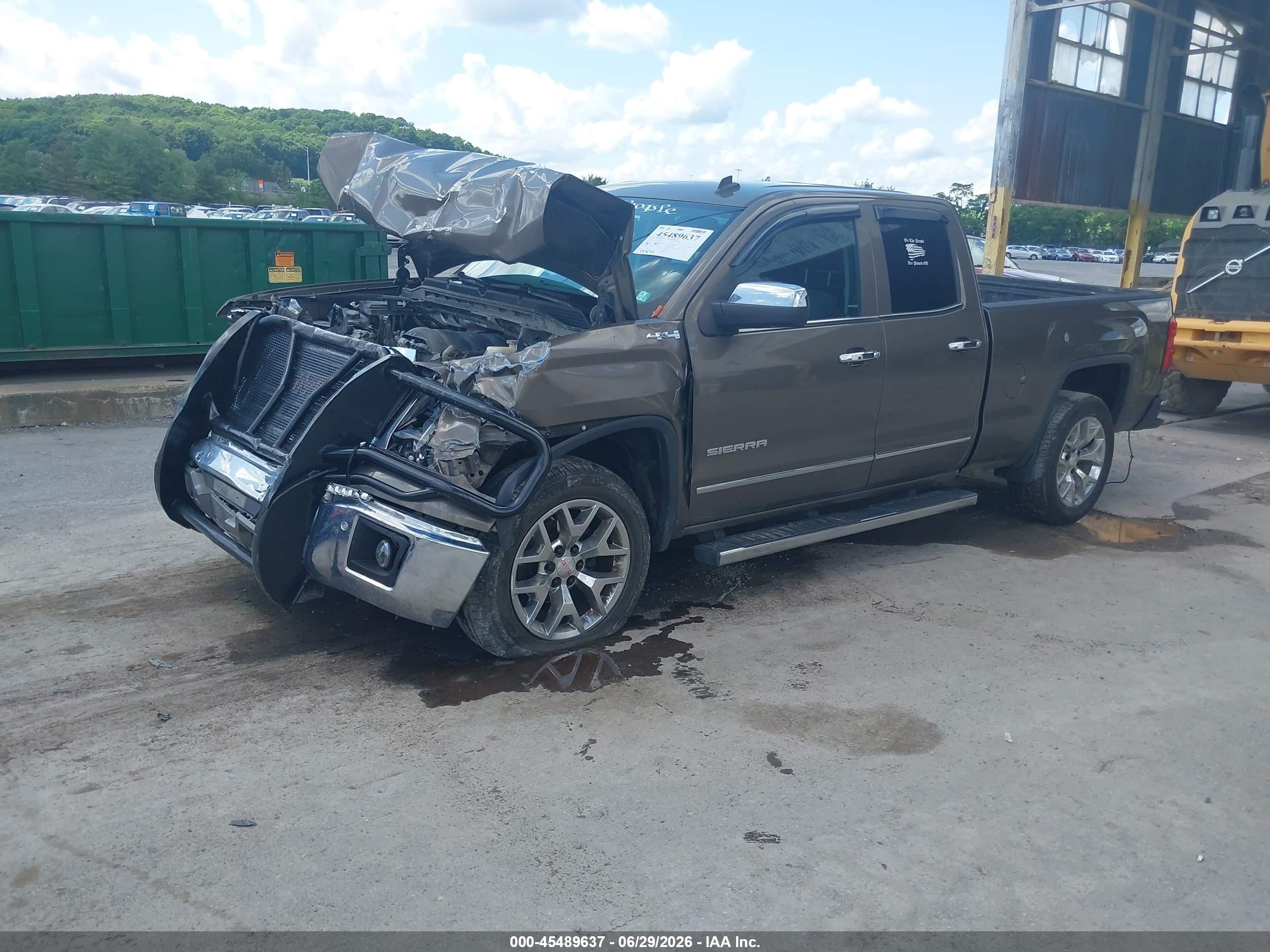 2014 Gmc Sierra 1500 Slt Brown vin: 1GTV2VEC5EZ381573