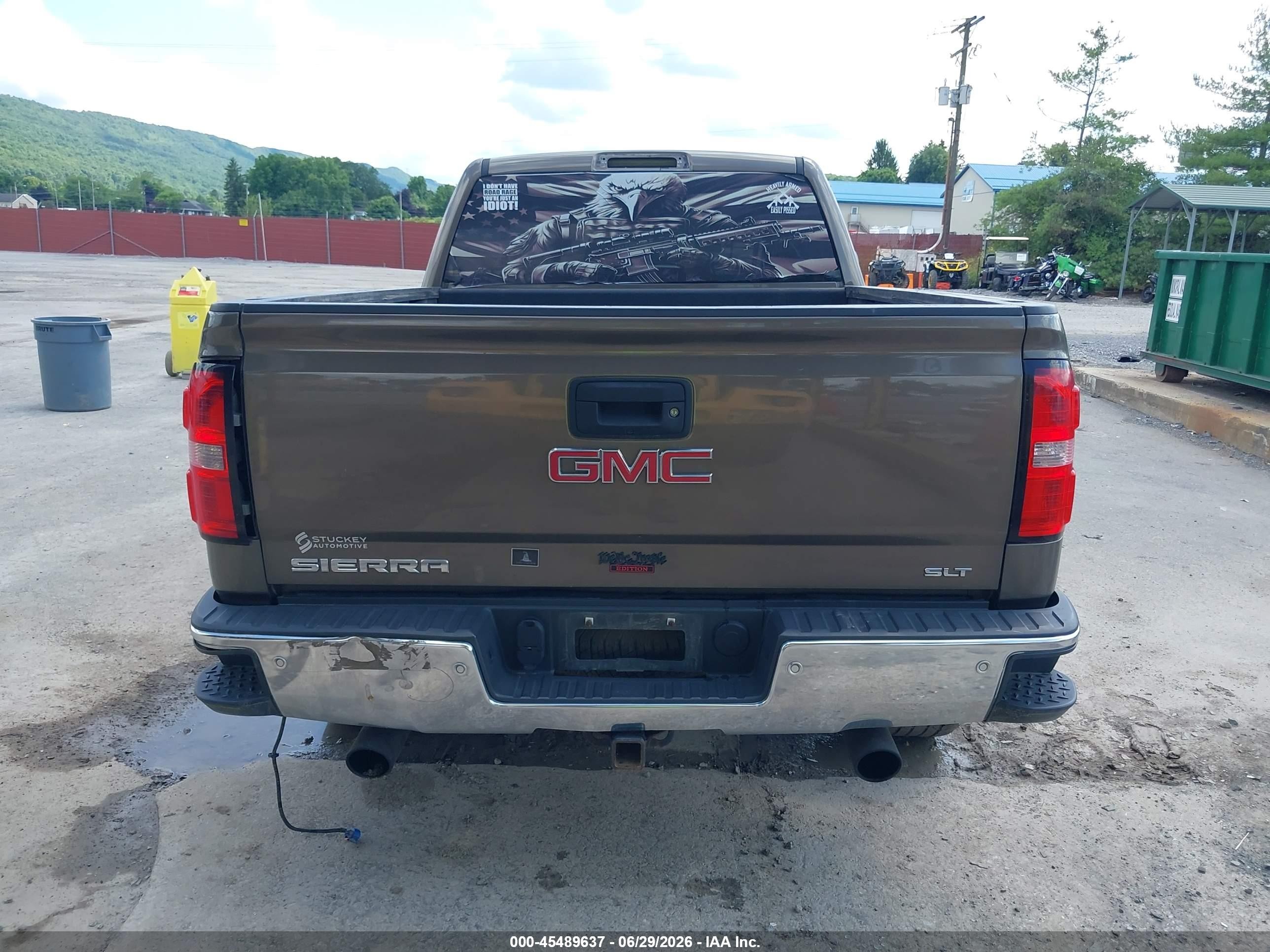 2014 Gmc Sierra 1500 Slt Brown vin: 1GTV2VEC5EZ381573