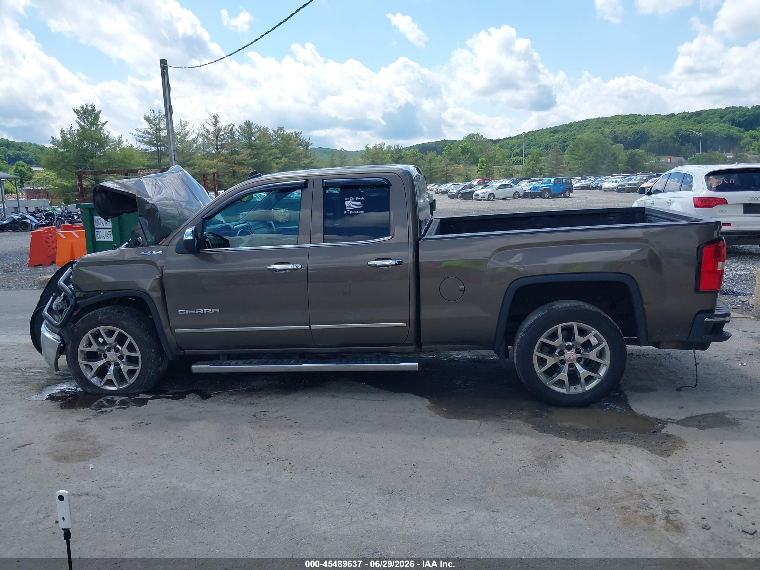 2014 Gmc Sierra 1500 Slt Brown vin: 1GTV2VEC5EZ381573