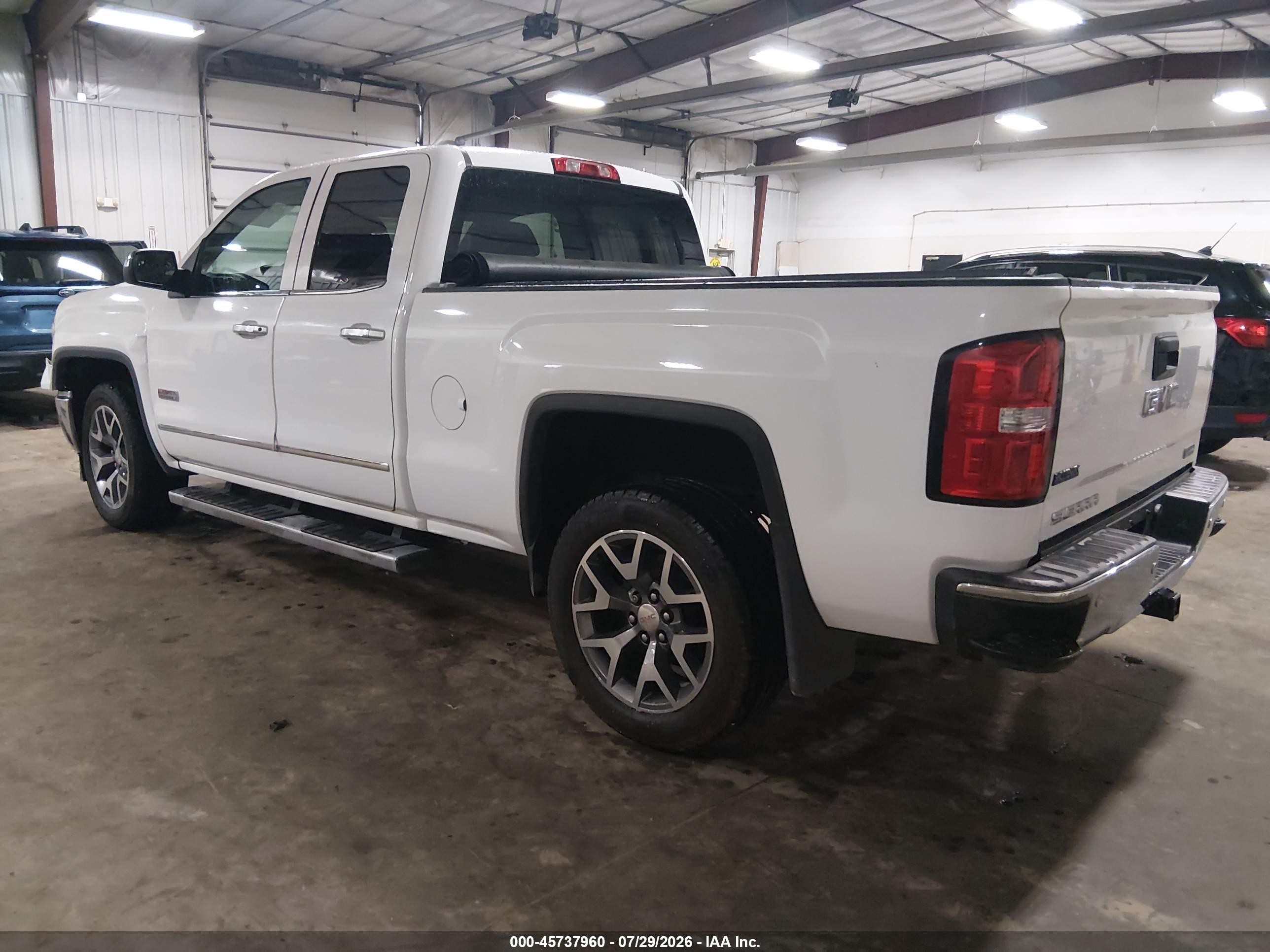 2014 Gmc Sierra 1500 Slt White vin: 1GTV2VEC6EZ211352