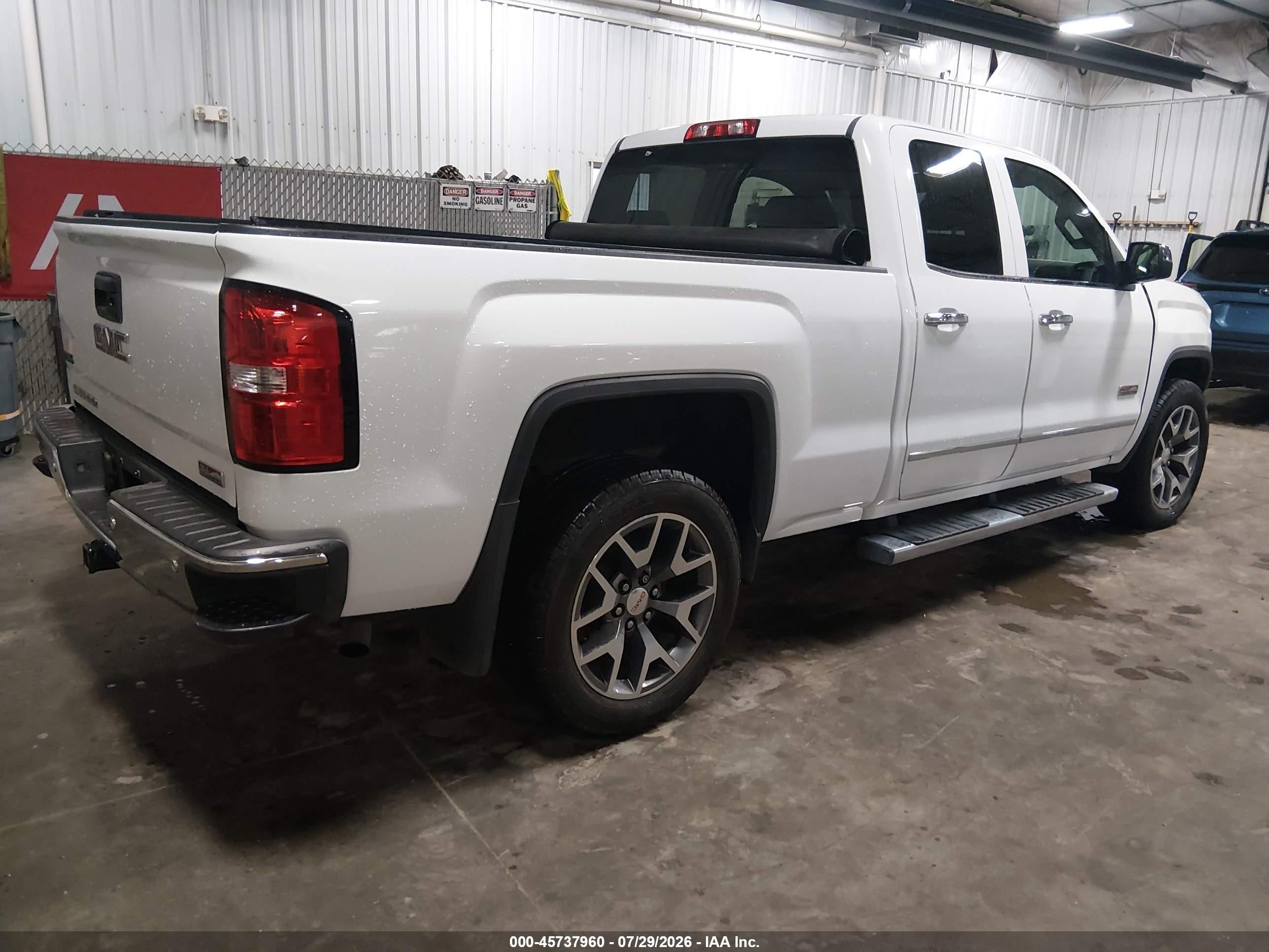 2014 Gmc Sierra 1500 Slt White vin: 1GTV2VEC6EZ211352