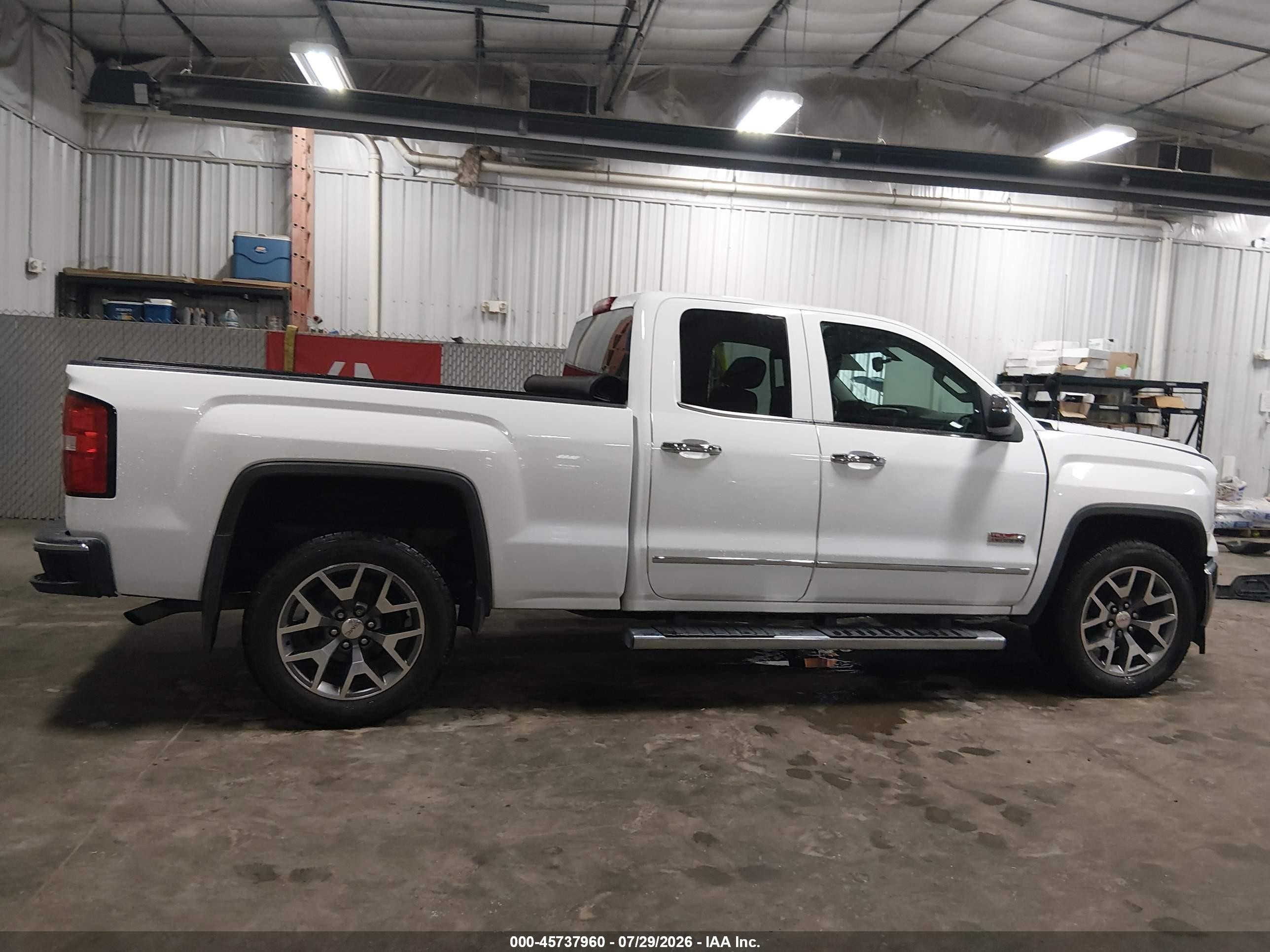 2014 Gmc Sierra 1500 Slt White vin: 1GTV2VEC6EZ211352