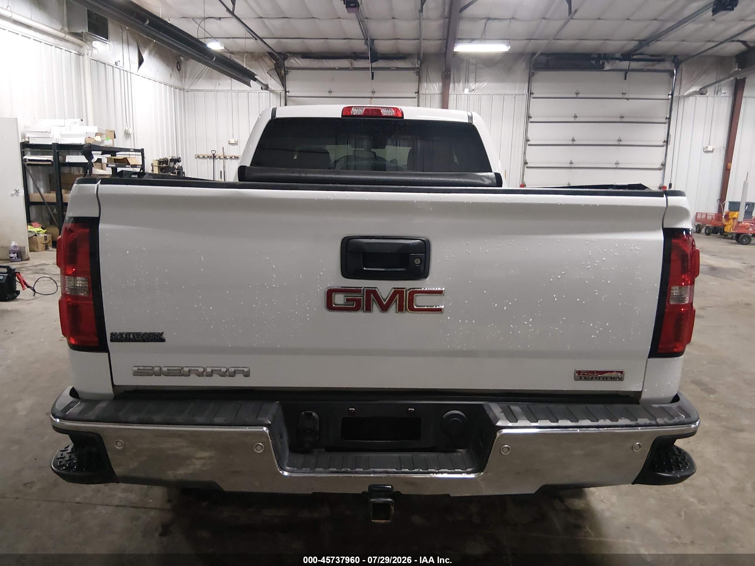 2014 Gmc Sierra 1500 Slt White vin: 1GTV2VEC6EZ211352
