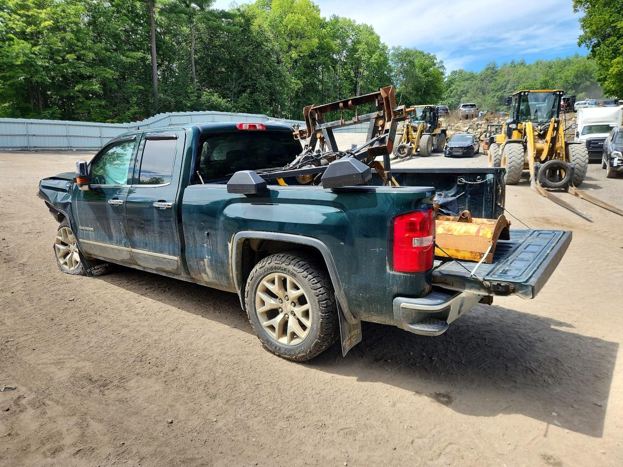 2015 Gmc Sierra K1500 Slt Green vin: 1GTV2VEC6FZ183621