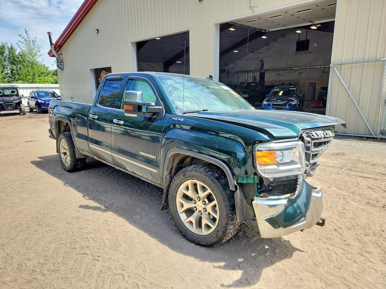 2015 Gmc Sierra K1500 Slt Green vin: 1GTV2VEC6FZ183621