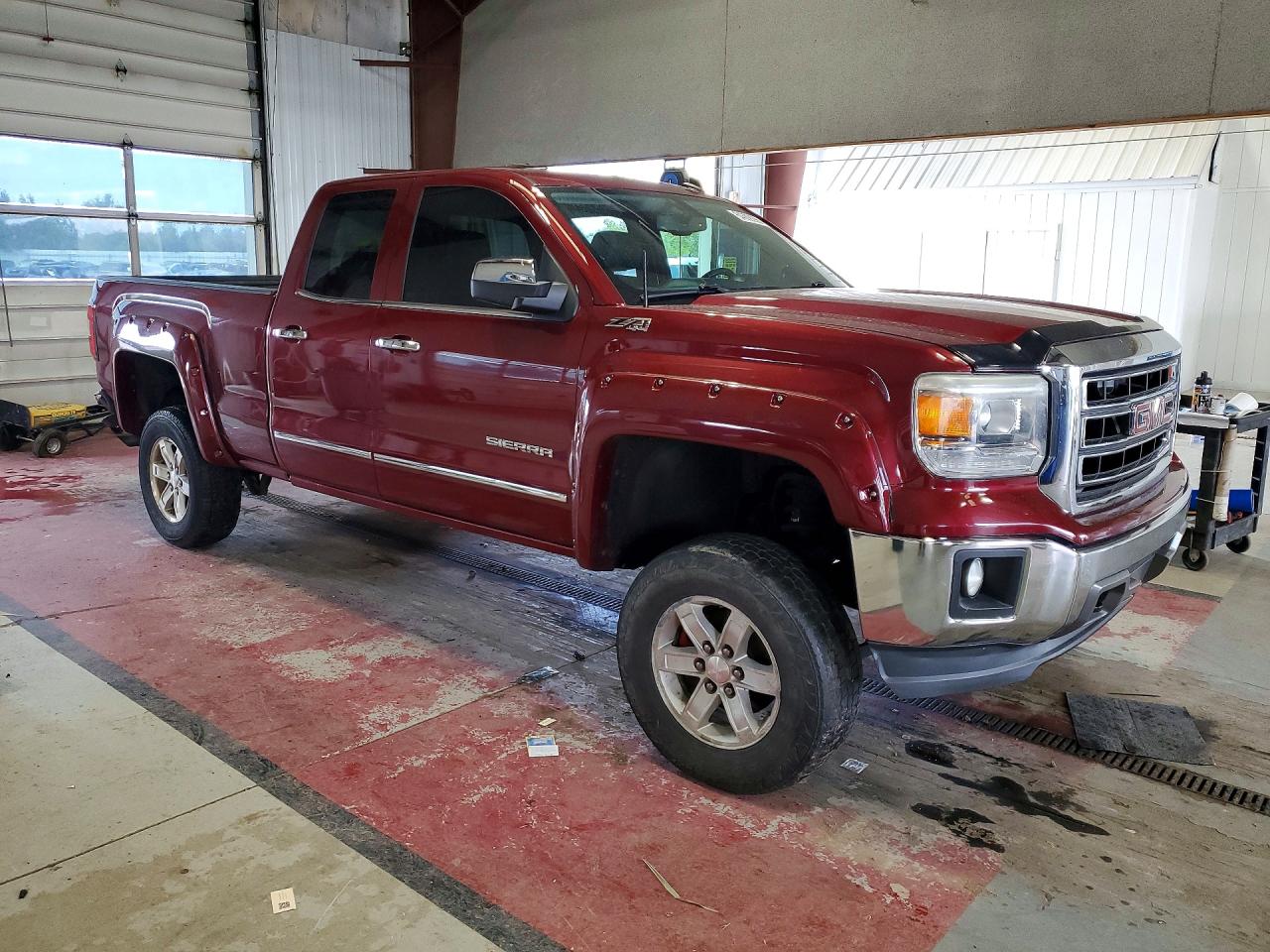 2014 Gmc Sierra K1500 Slt Maroon vin: 1GTV2VEC7EZ369652
