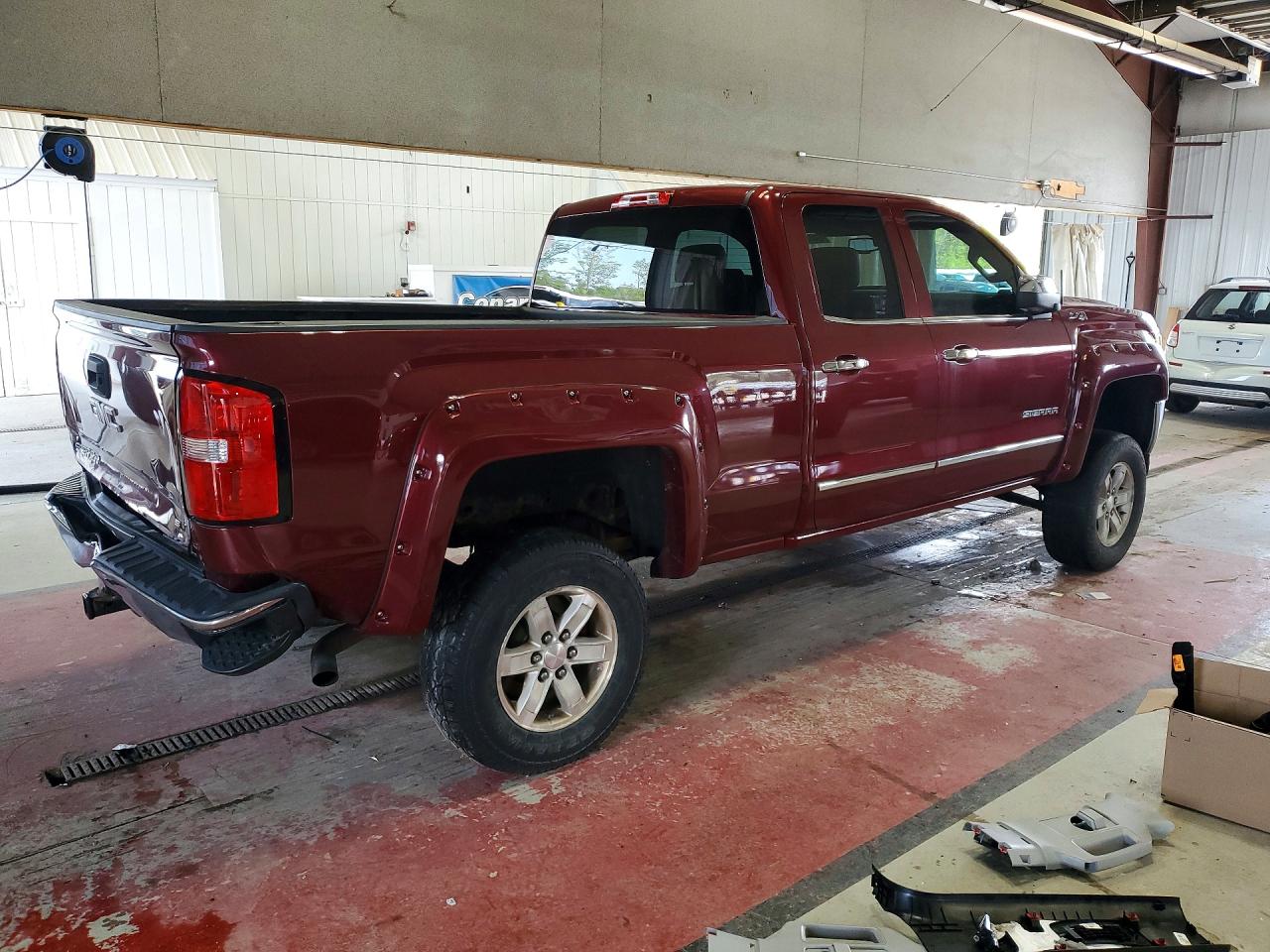 2014 Gmc Sierra K1500 Slt Maroon vin: 1GTV2VEC7EZ369652