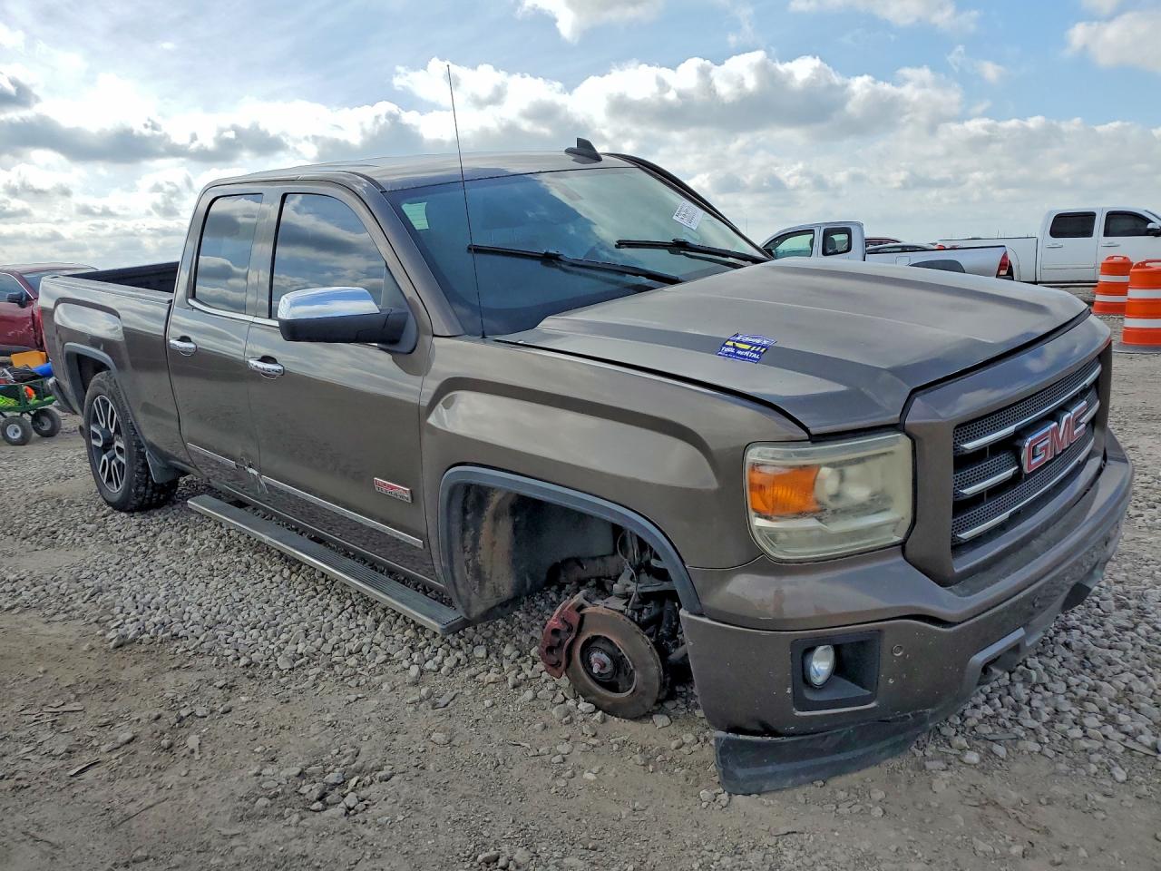 2015 Gmc Sierra K1500 Slt Brown vin: 1GTV2VEC7FZ161997