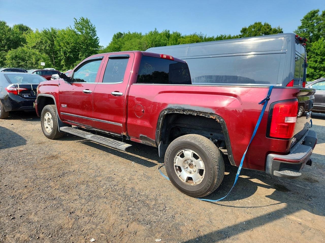 2014 Gmc Sierra K1500 Slt Темно-бордовый vin: 1GTV2VEC8EZ301604