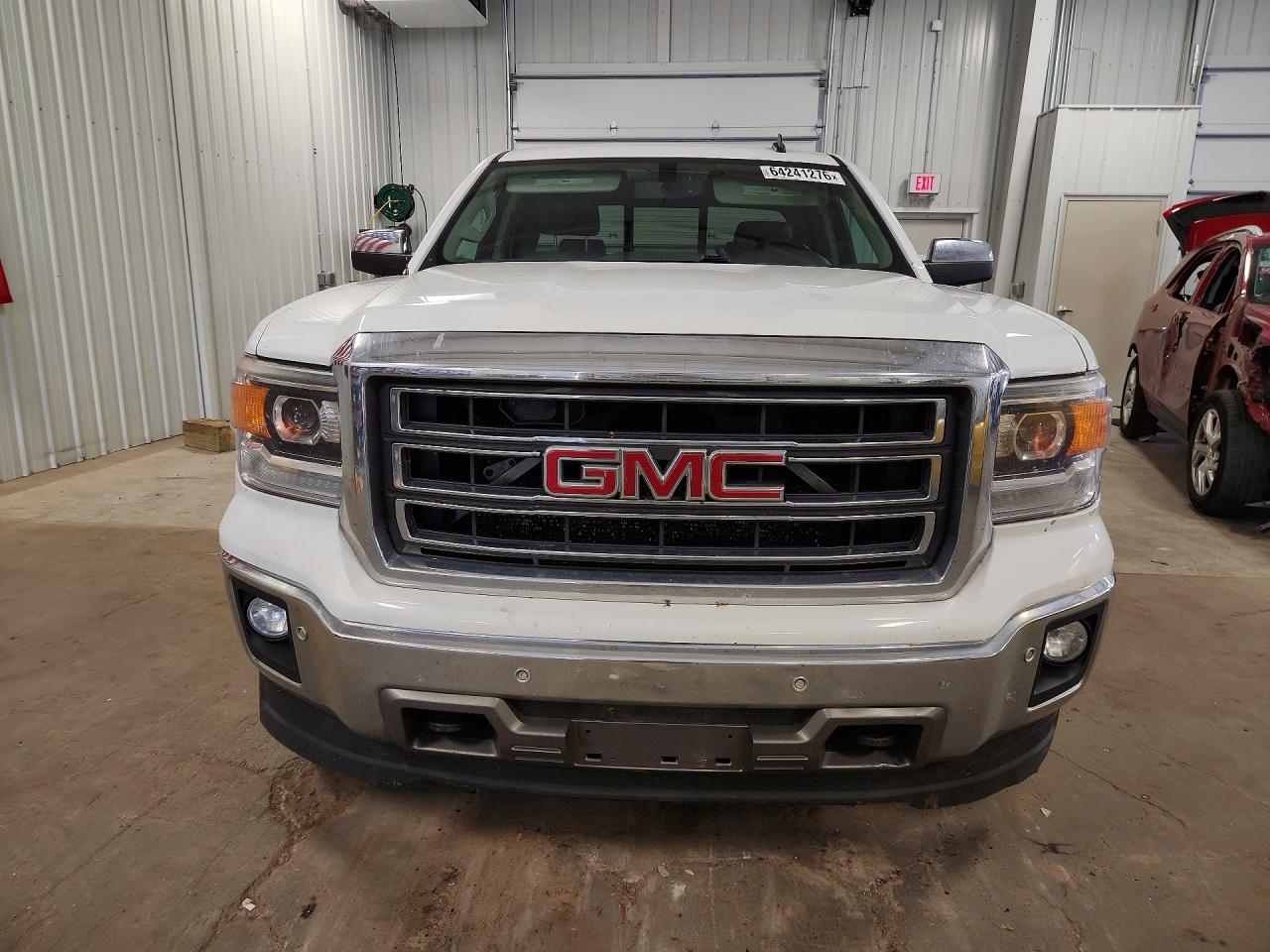 2014 Gmc Sierra K1500 Slt White vin: 1GTV2VEC8EZ327460