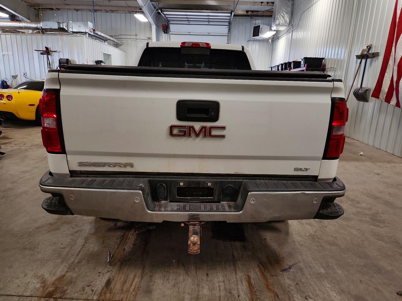 2014 Gmc Sierra K1500 Slt White vin: 1GTV2VEC8EZ327460