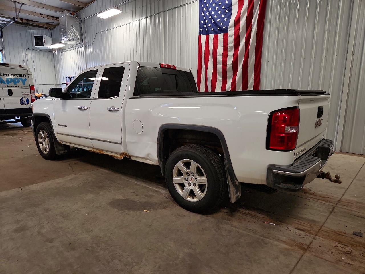 2014 Gmc Sierra K1500 Slt White vin: 1GTV2VEC8EZ327460