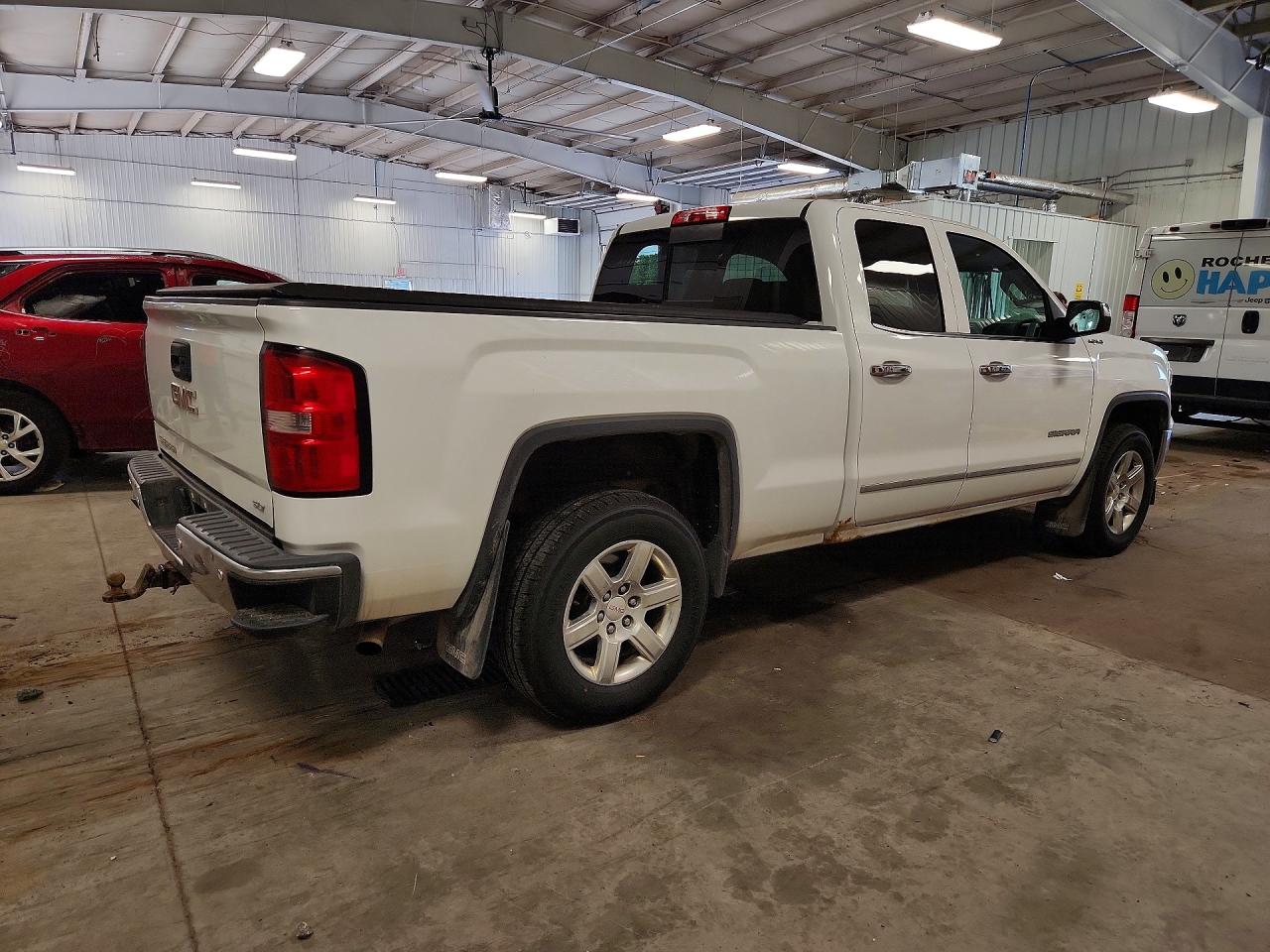 2014 Gmc Sierra K1500 Slt White vin: 1GTV2VEC8EZ327460