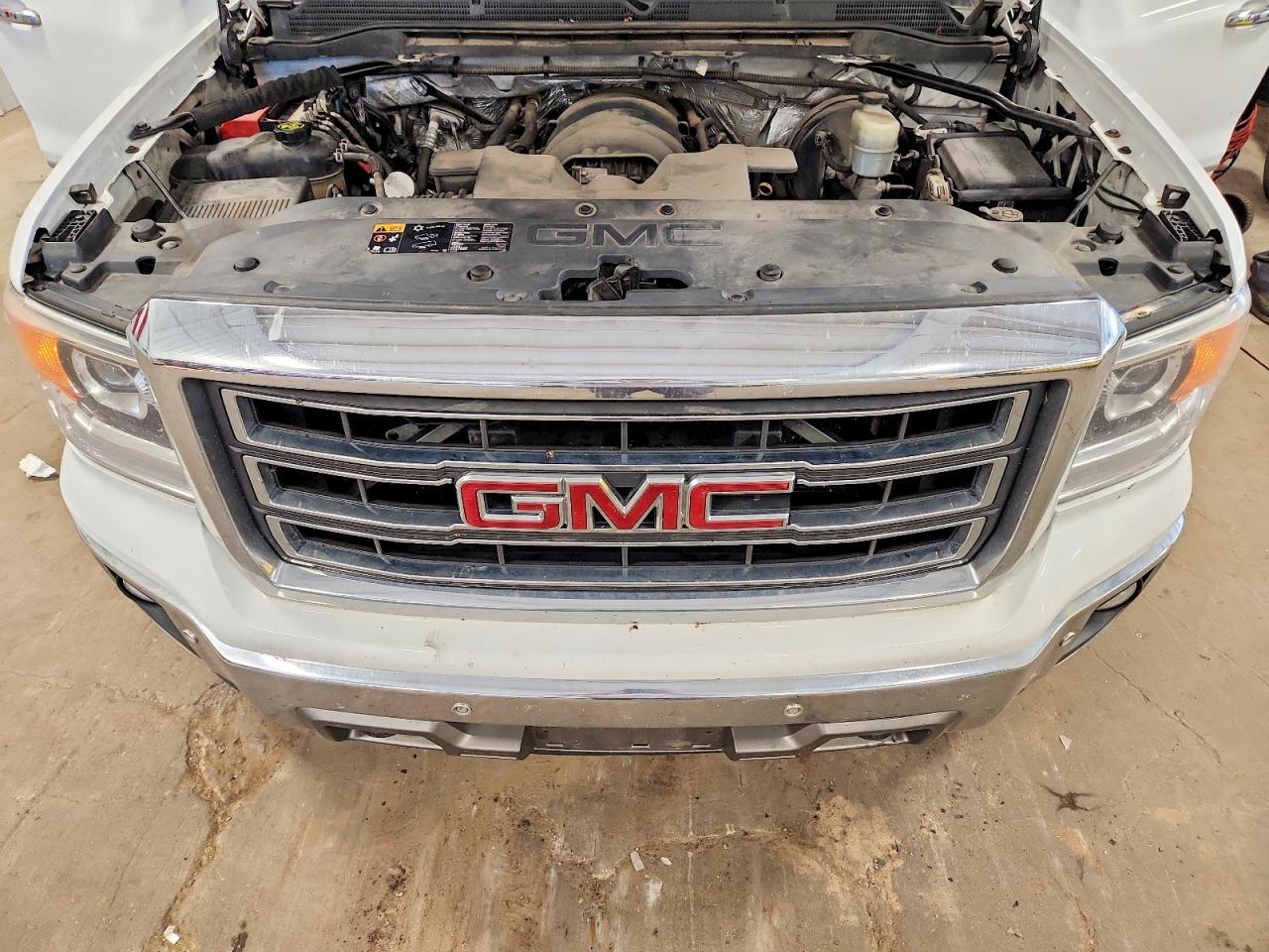 2014 Gmc Sierra K1500 Slt White vin: 1GTV2VEC8EZ327460