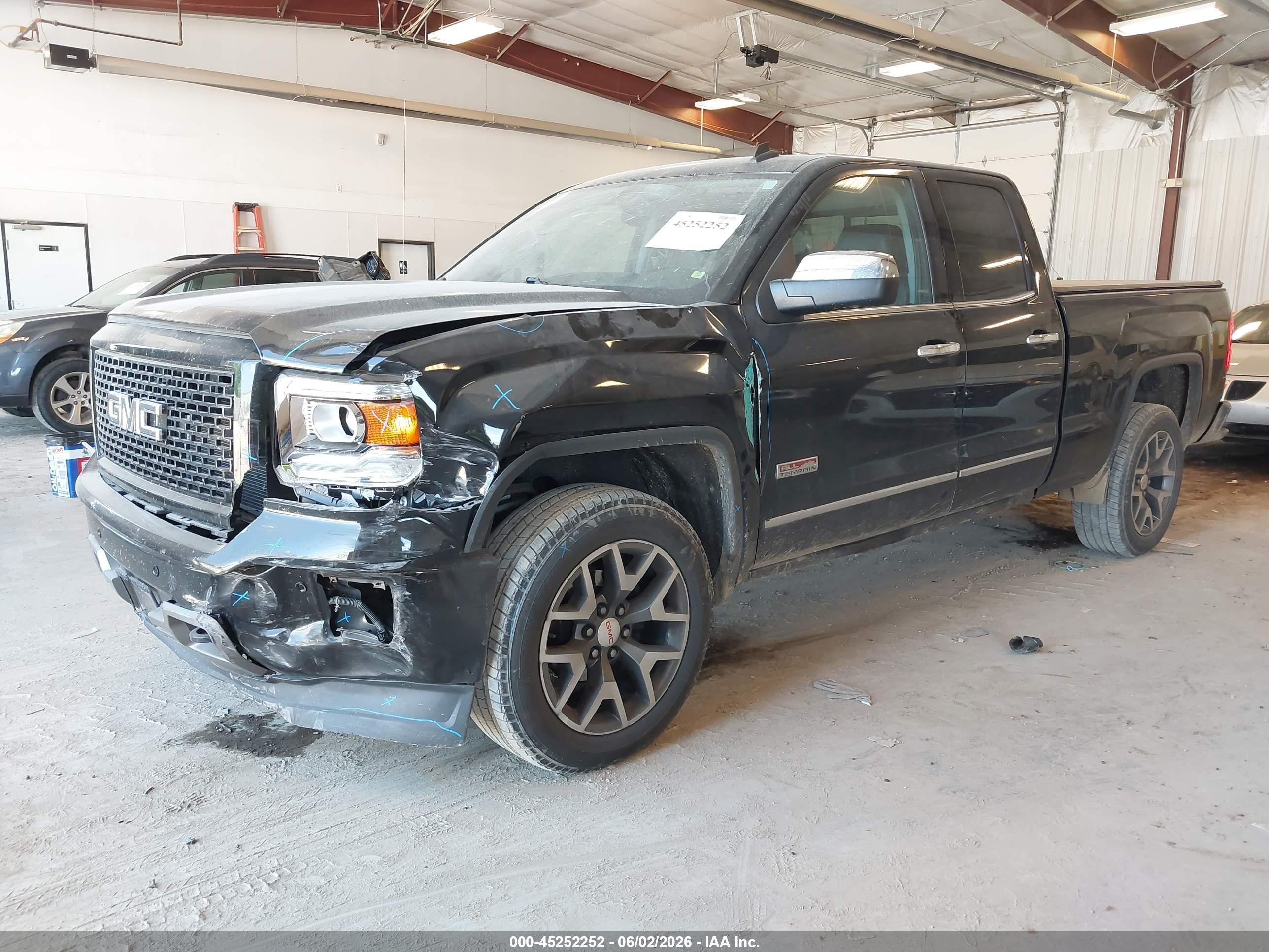2014 Gmc Sierra 1500 Slt Black vin: 1GTV2VEC8EZ337406