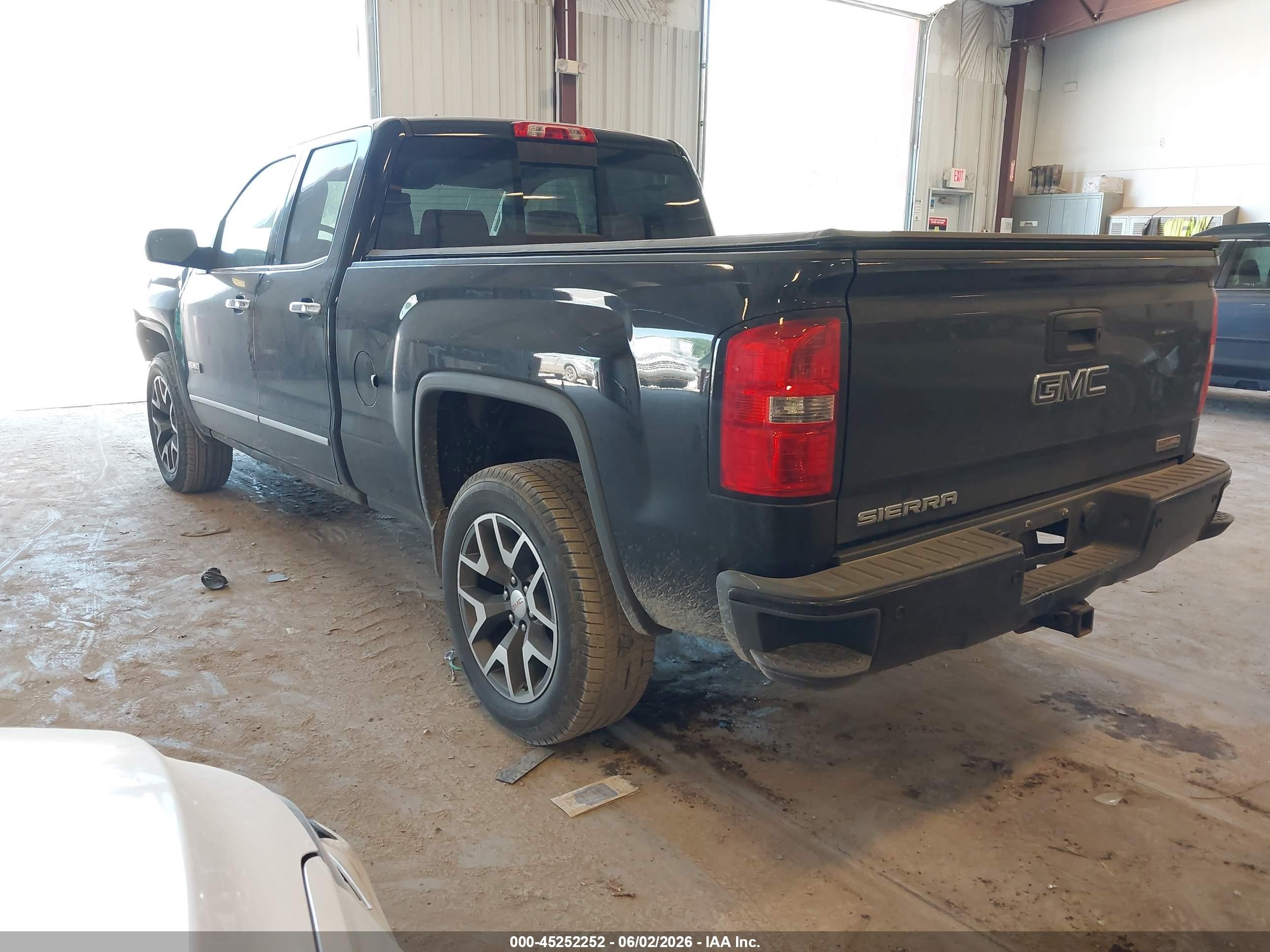 2014 Gmc Sierra 1500 Slt Black vin: 1GTV2VEC8EZ337406
